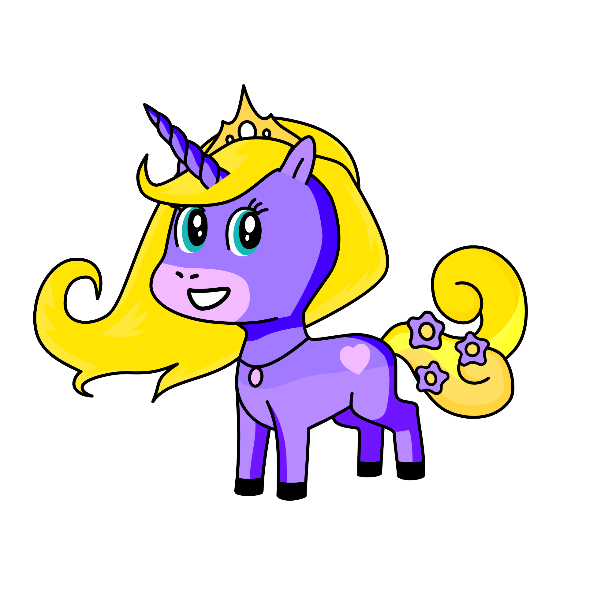 Rapunzel, the unicorn