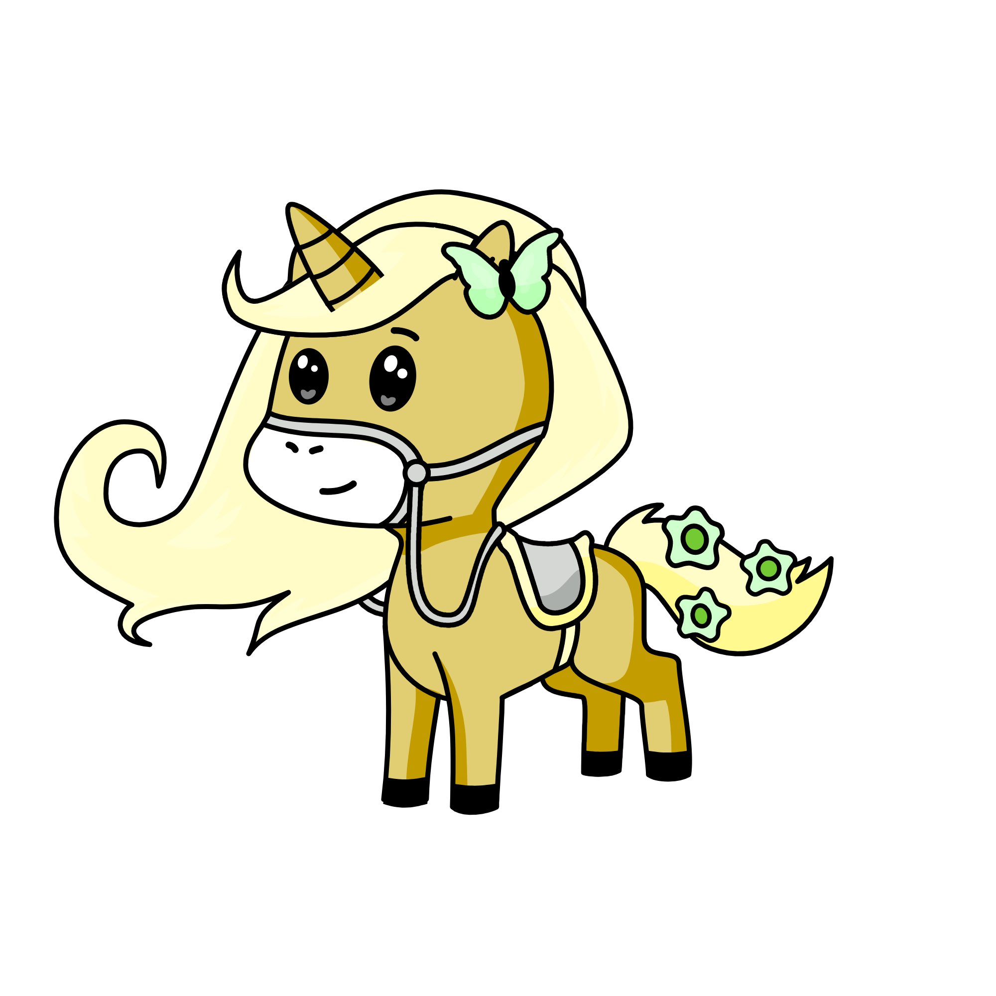 Fluffy leaves, the unicorn