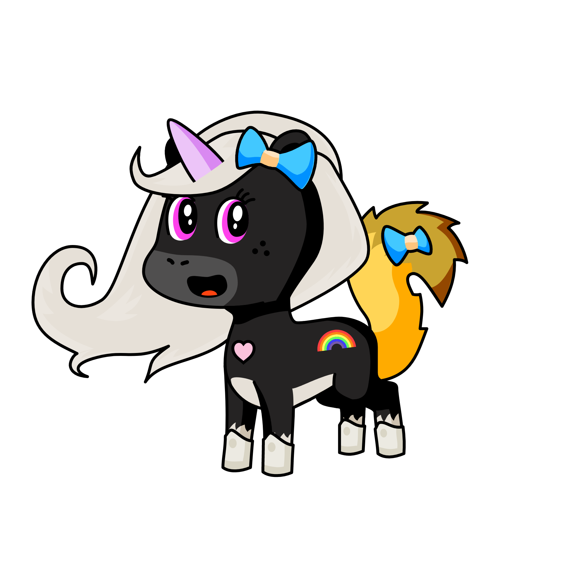 HELLO KITTY, the unicorn
