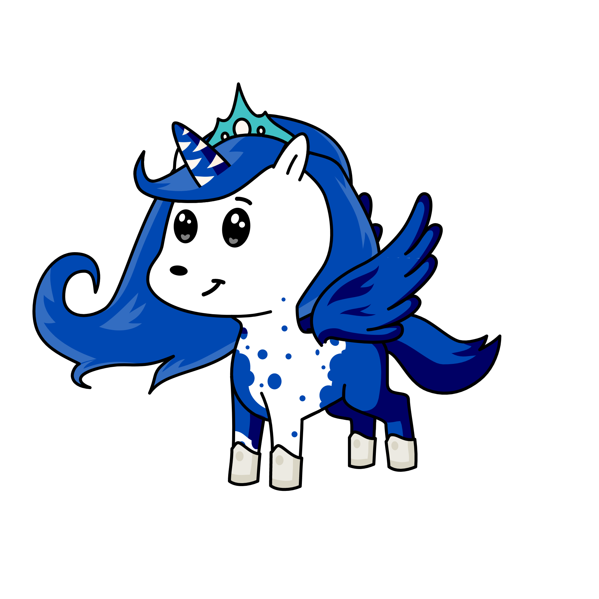 the snow queen dragon, the unicorn