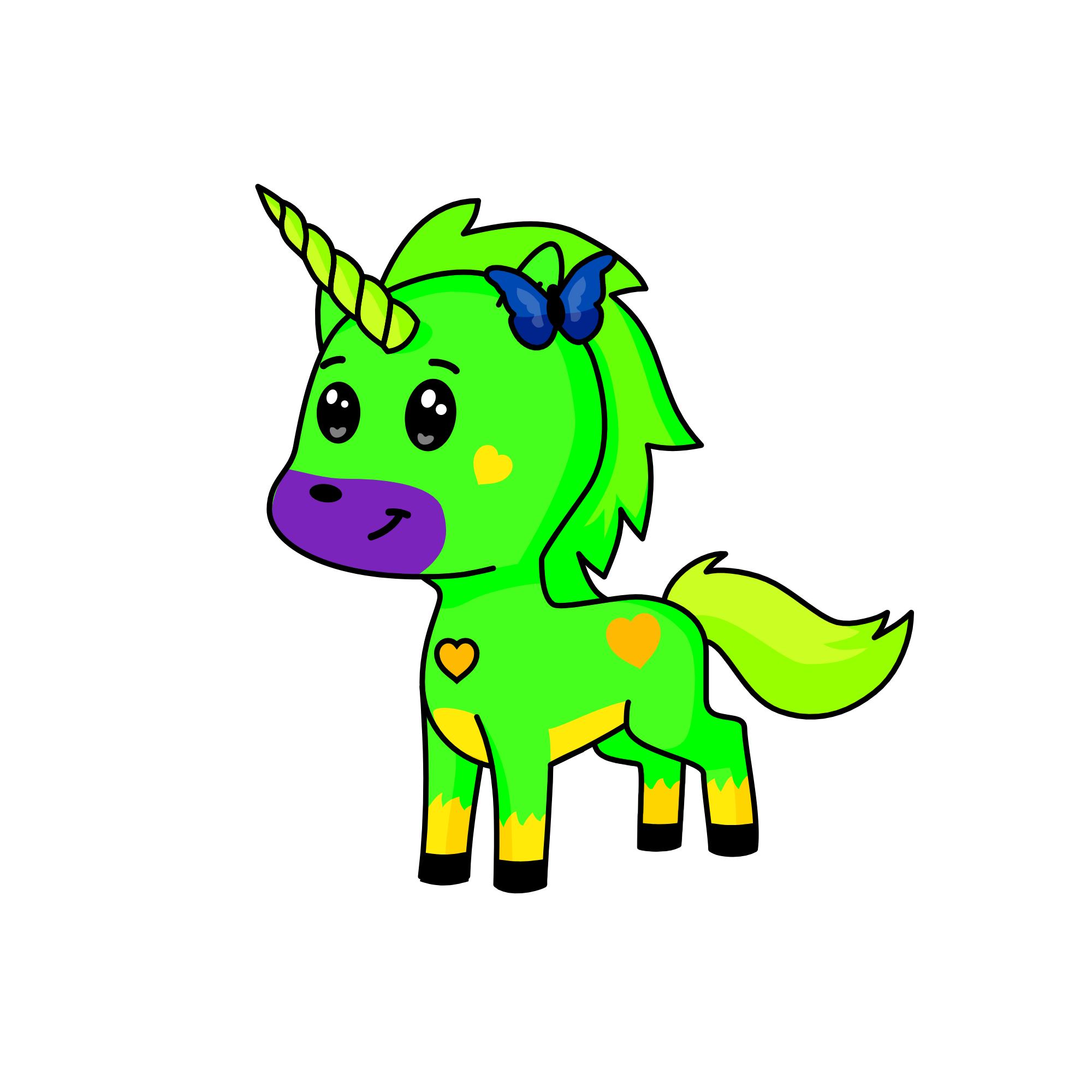 lovely green, the unicorn