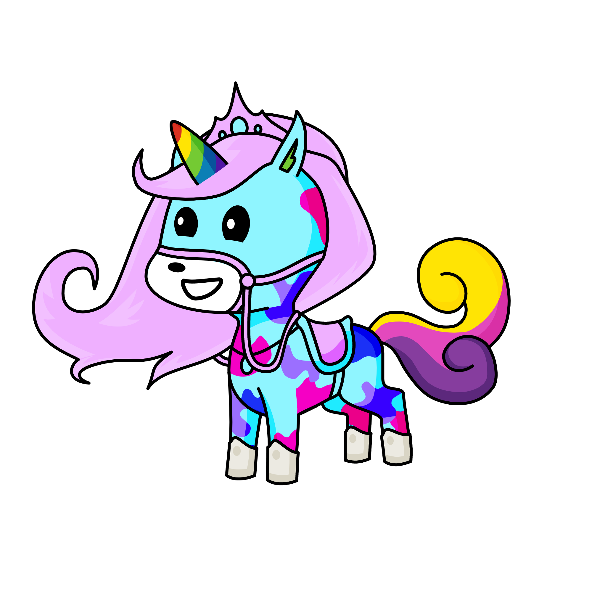 Rainbow, the unicorn