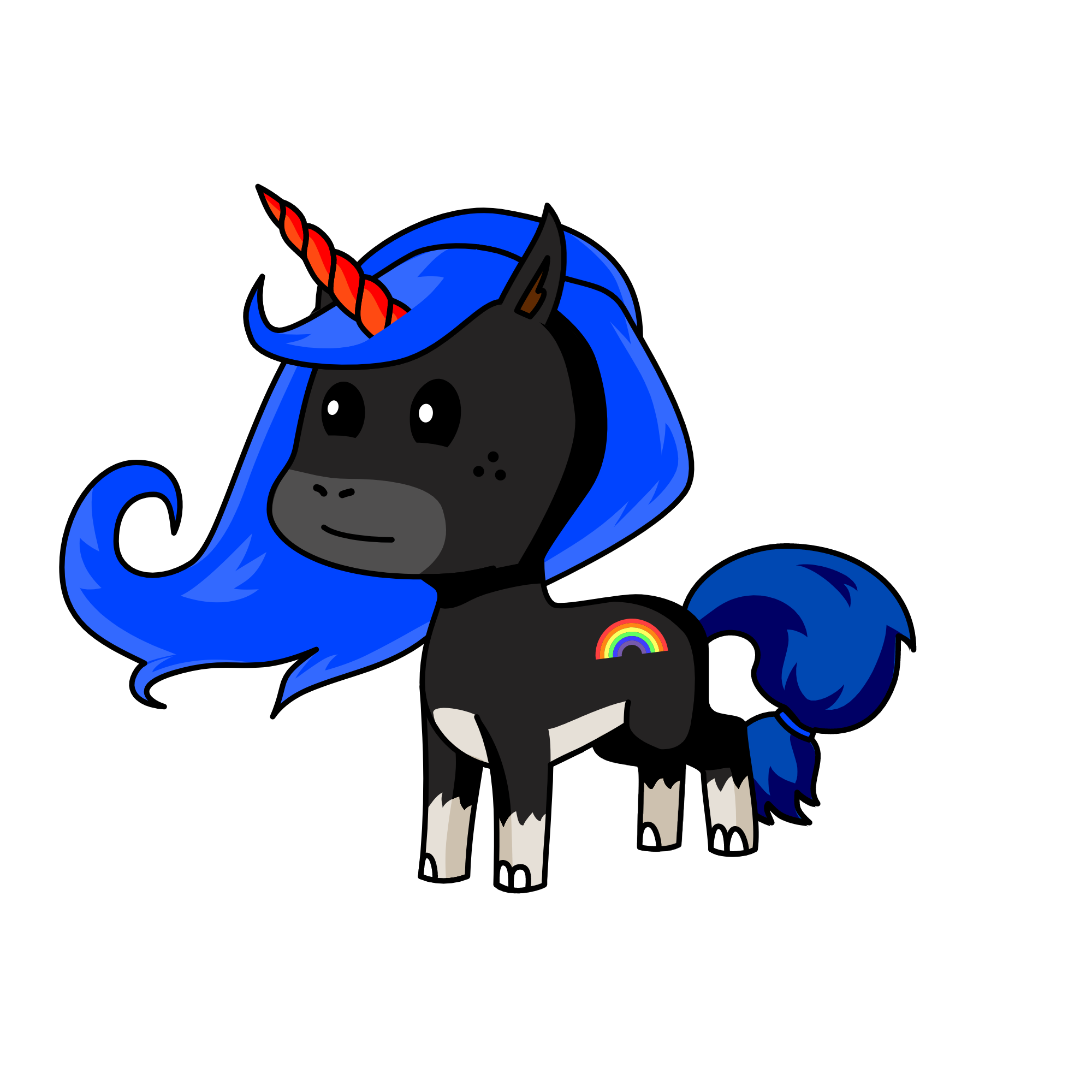 Scary, the unicorn