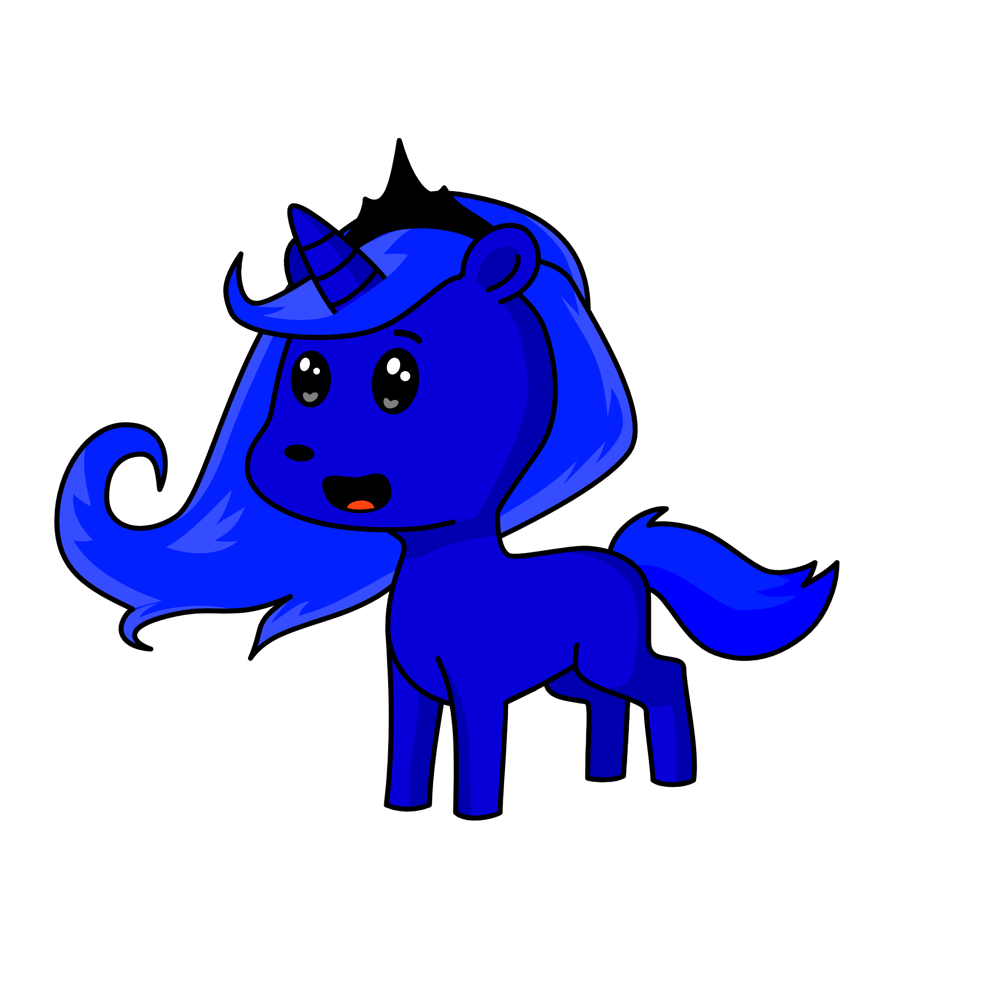 baby lune, the unicorn