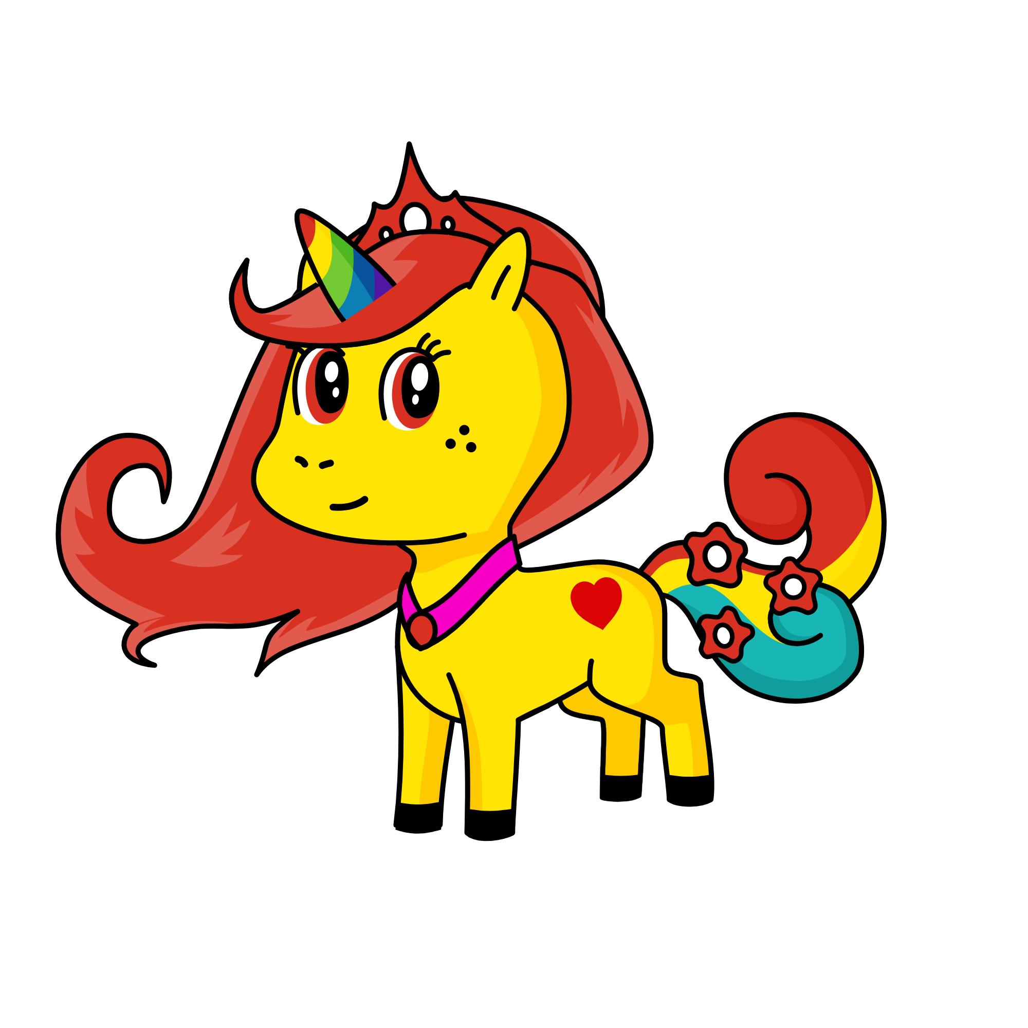 rosy sun, the unicorn