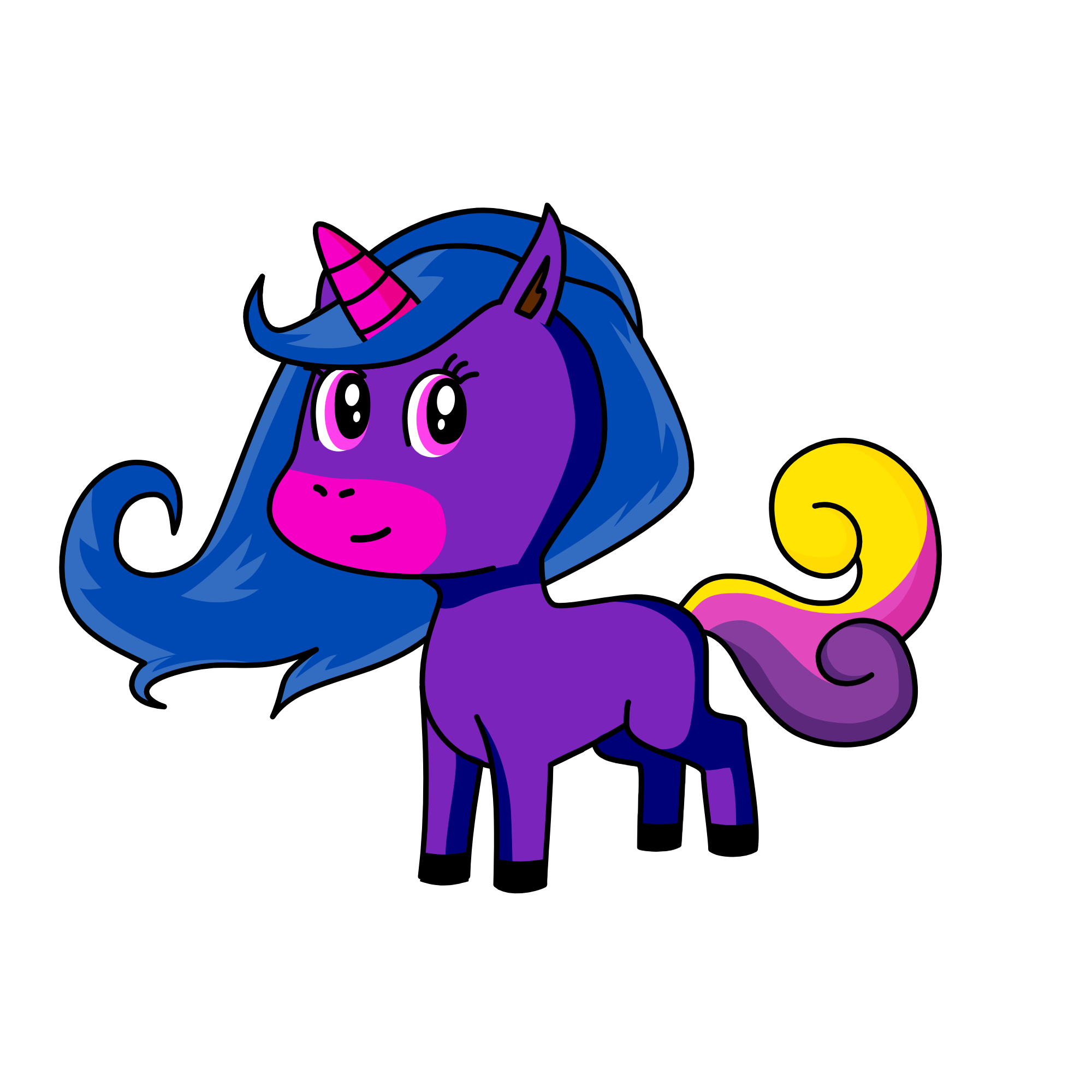 Crysty, the unicorn