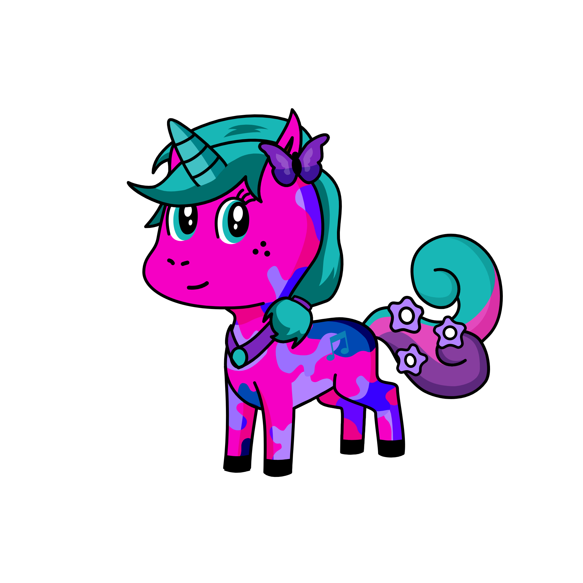 Violet, the unicorn