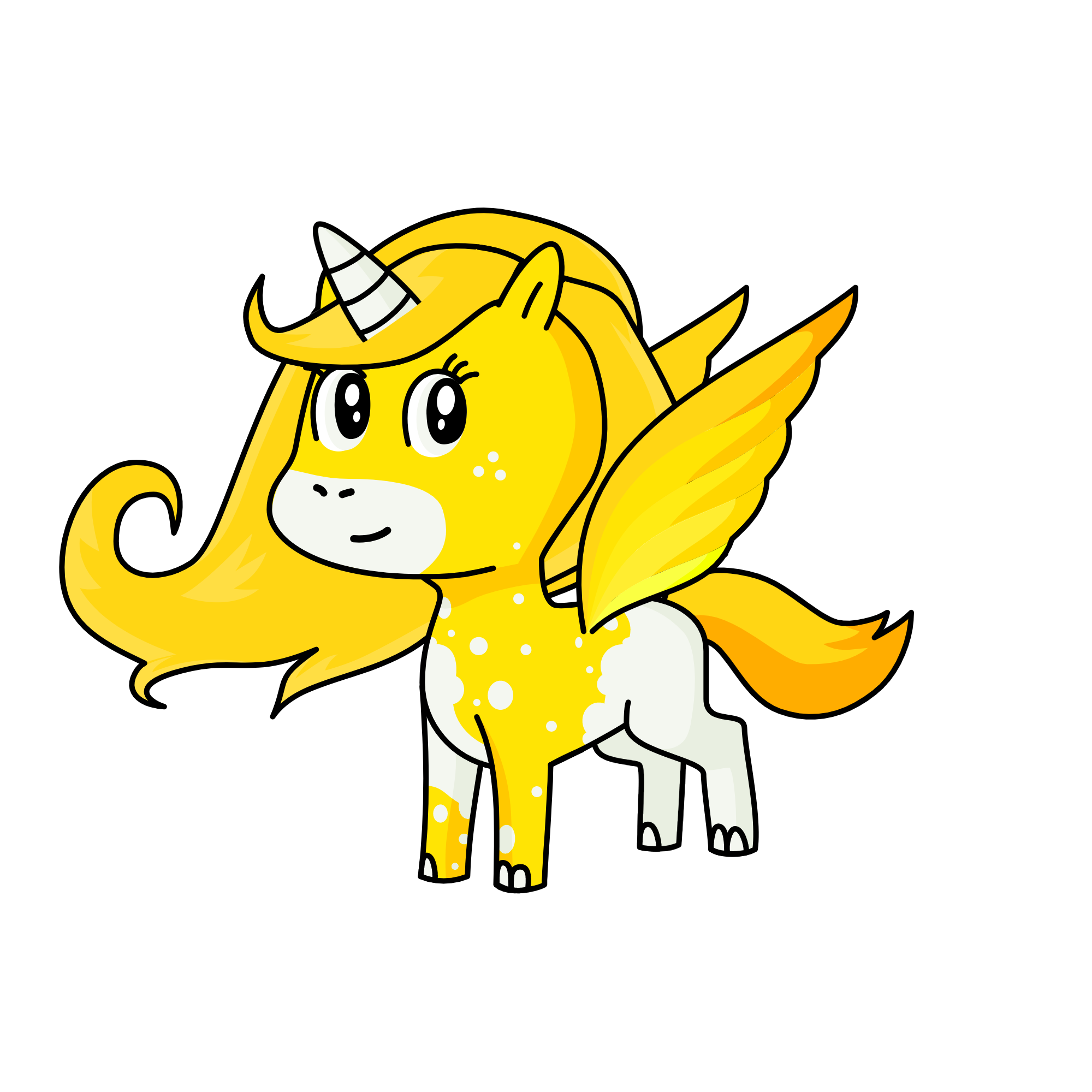Sir Silver Eyes, the unicorn