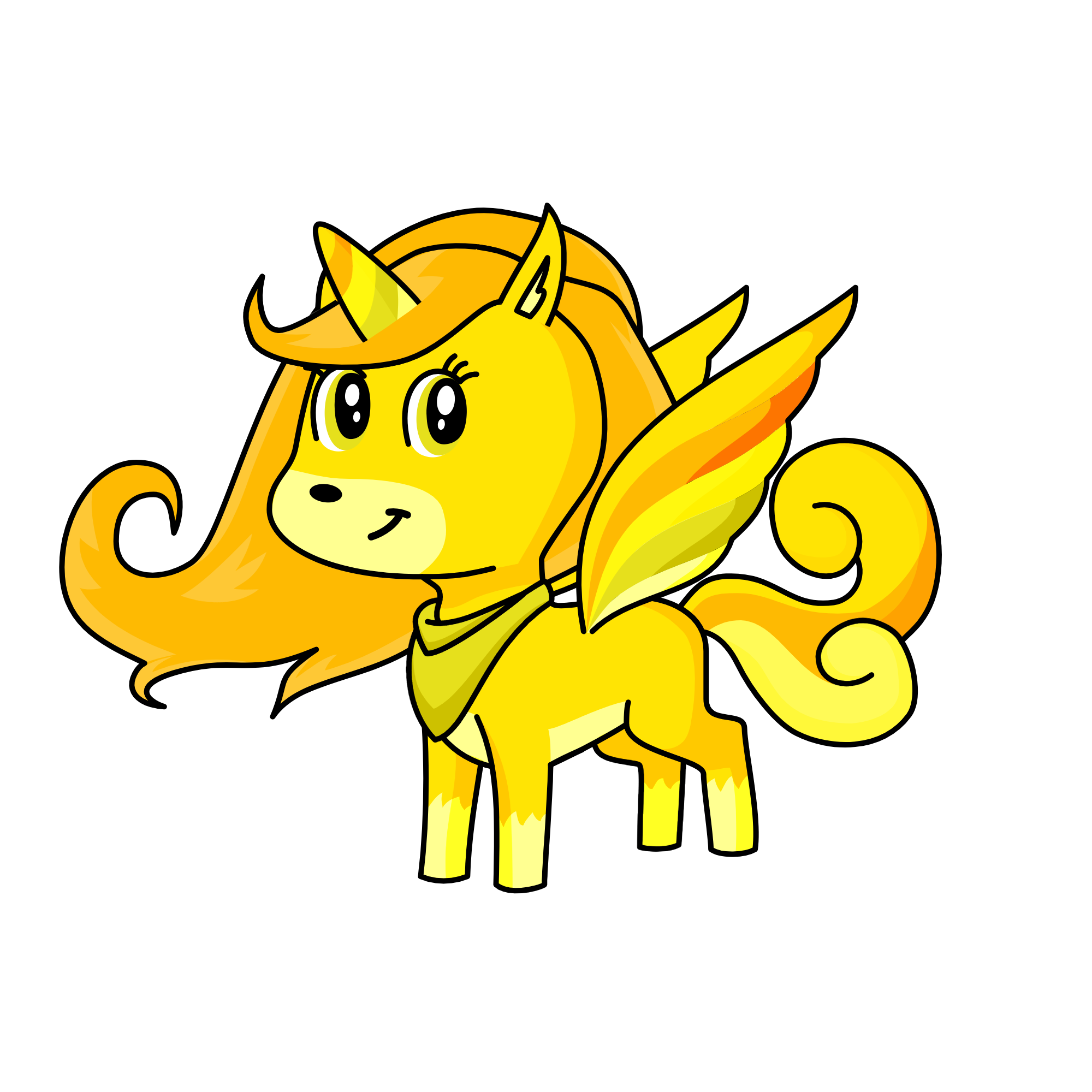 Goldie, the unicorn