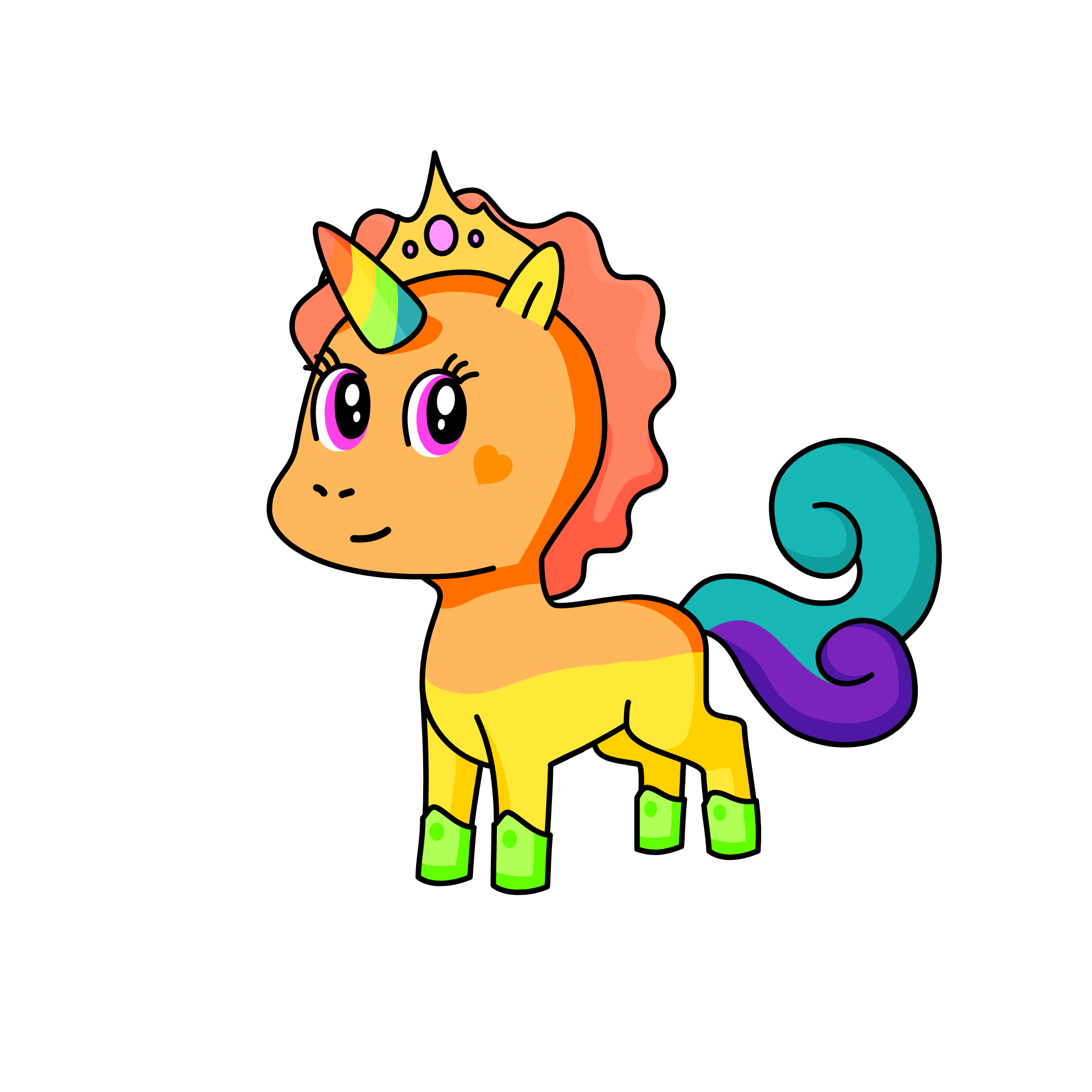 princess rainbow, the unicorn