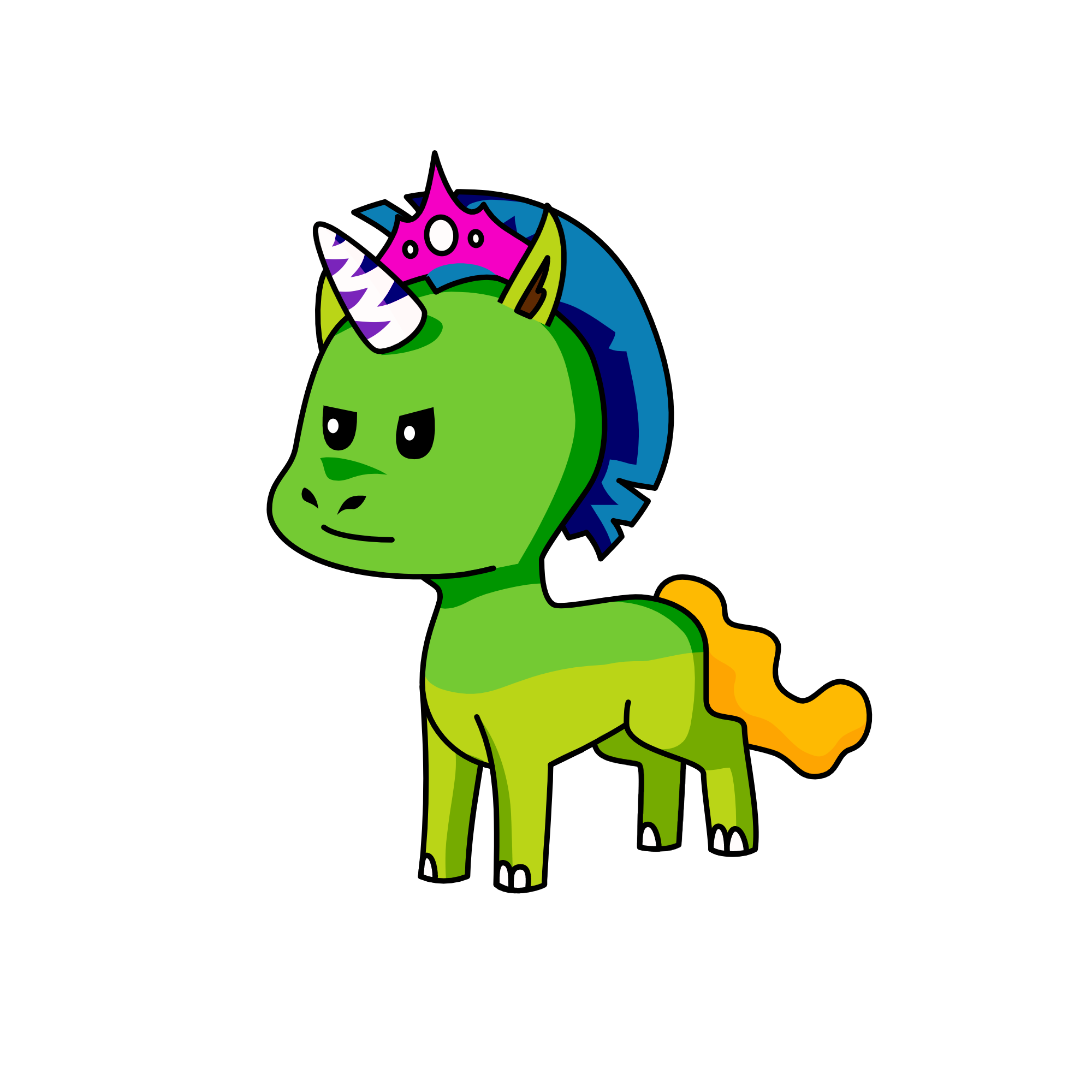 Queen Glory, the unicorn