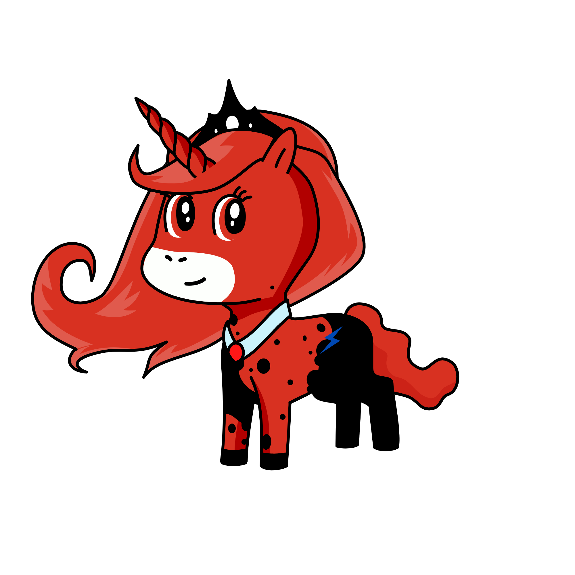 THE QUEEN OF MEAN, the unicorn