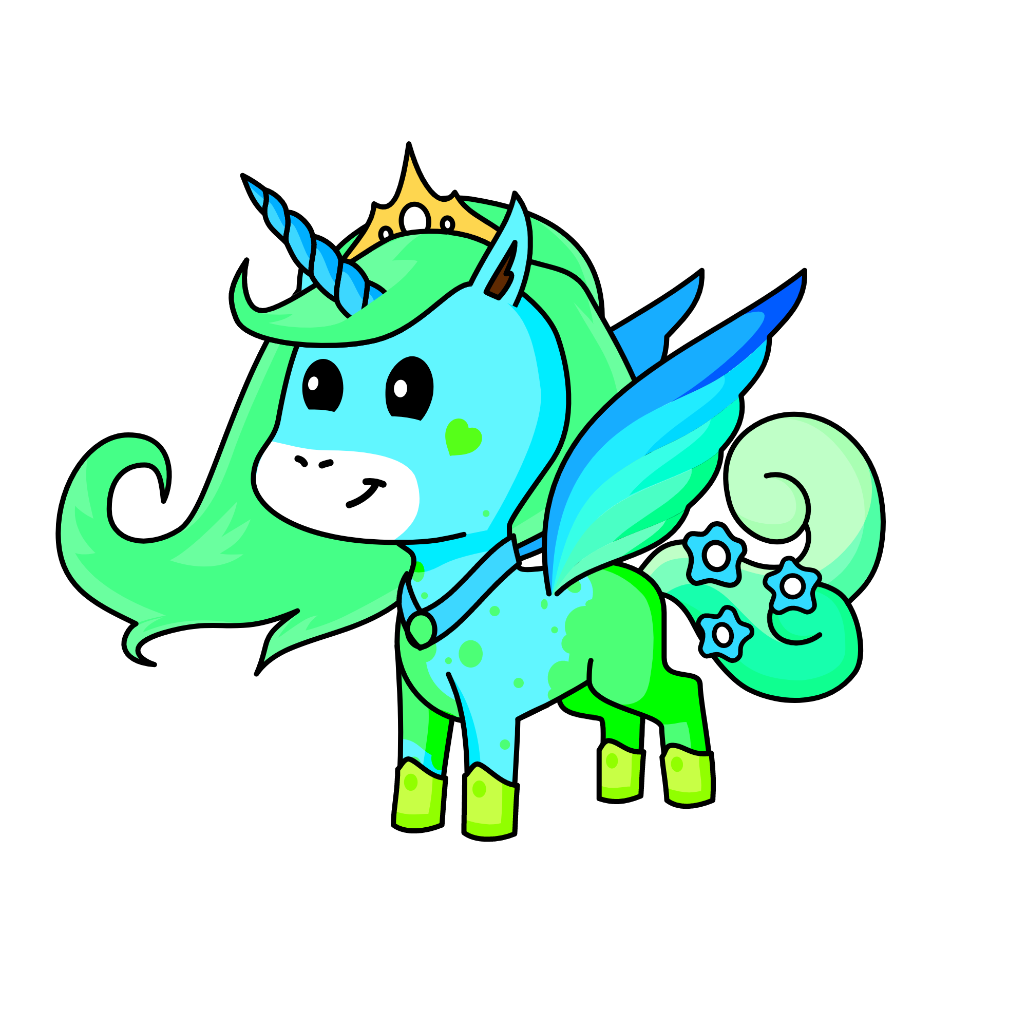 Leafy, the unicorn