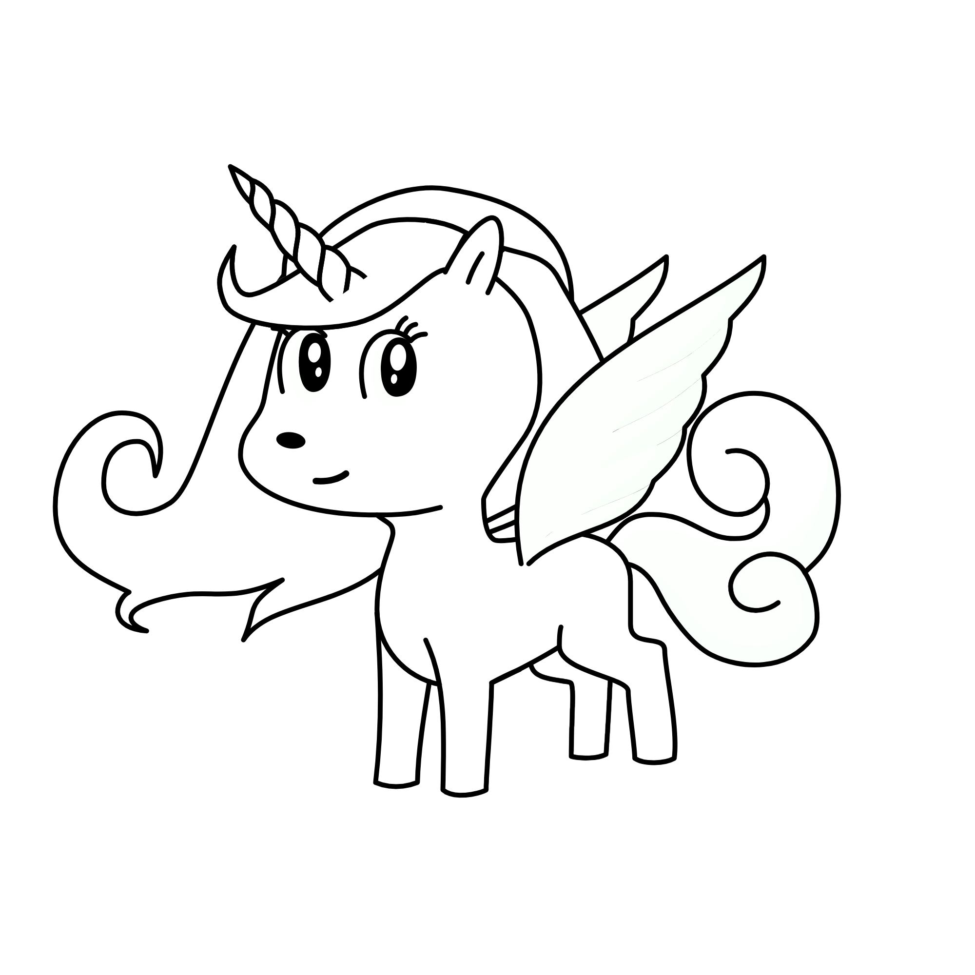PAINT THIS UNICORN NOW!, the unicorn