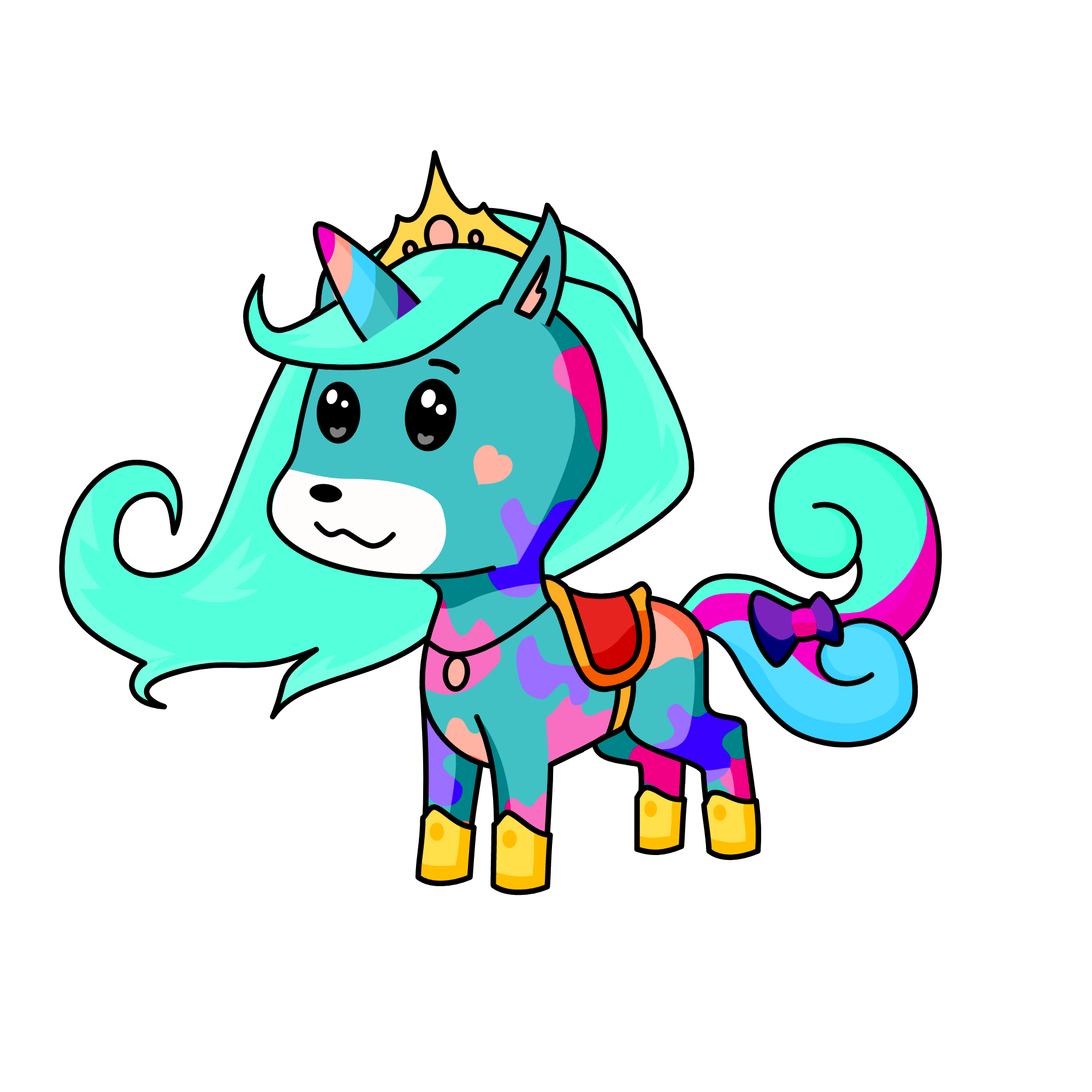 princess Luna, the unicorn