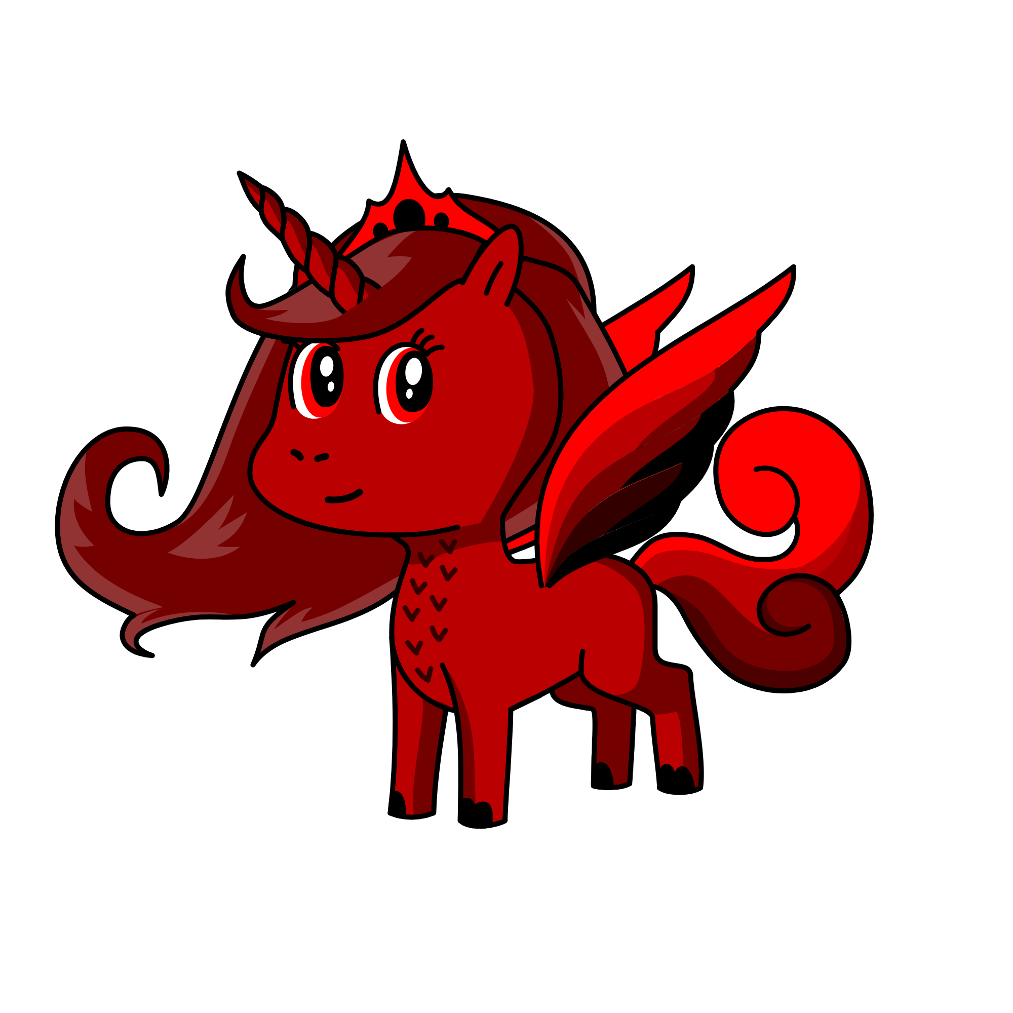 Dragon princess, the unicorn