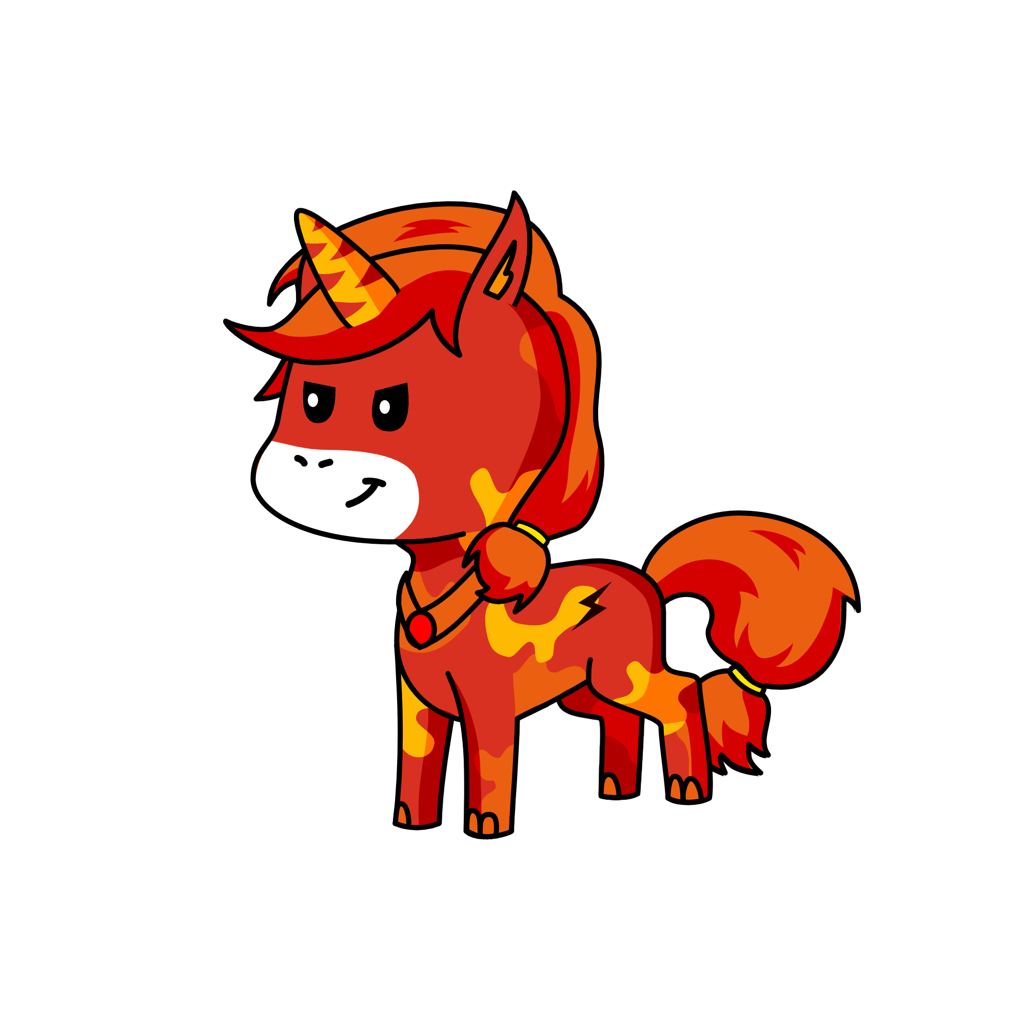 Fuego, the unicorn