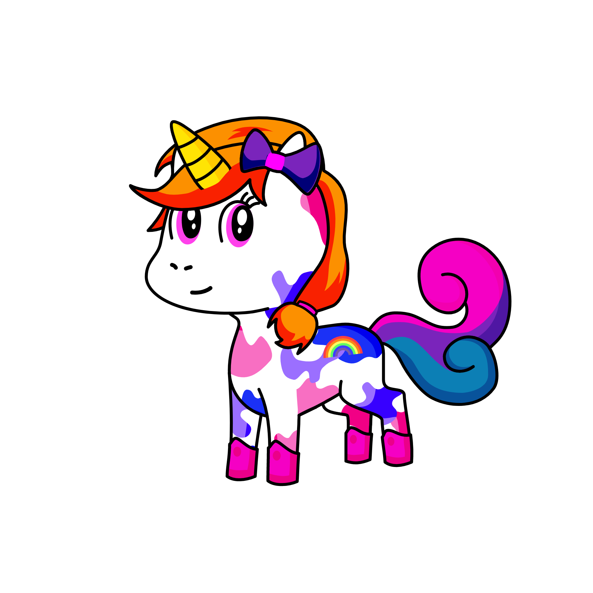 Rainbow Dash, the unicorn