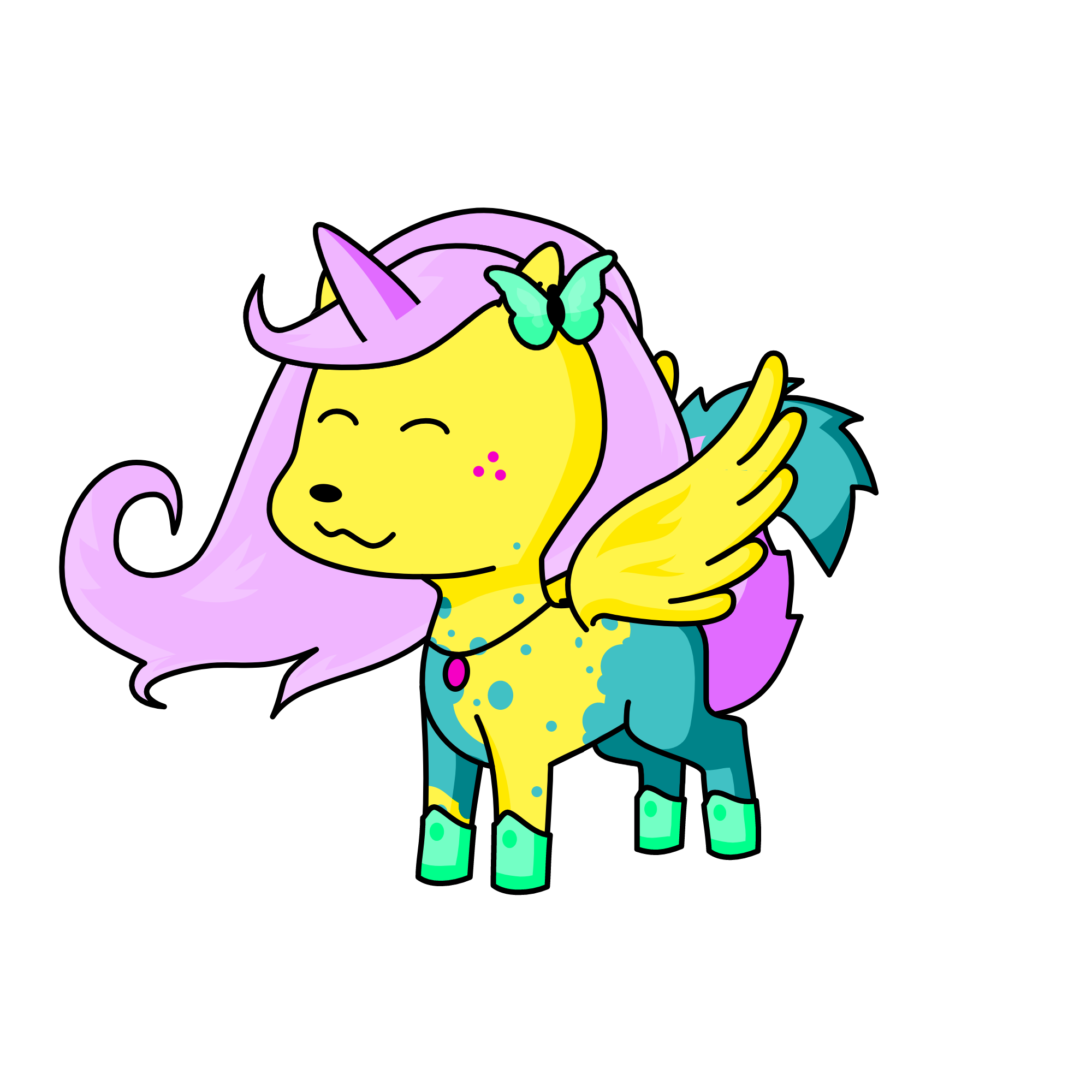 fluttershy, the unicorn