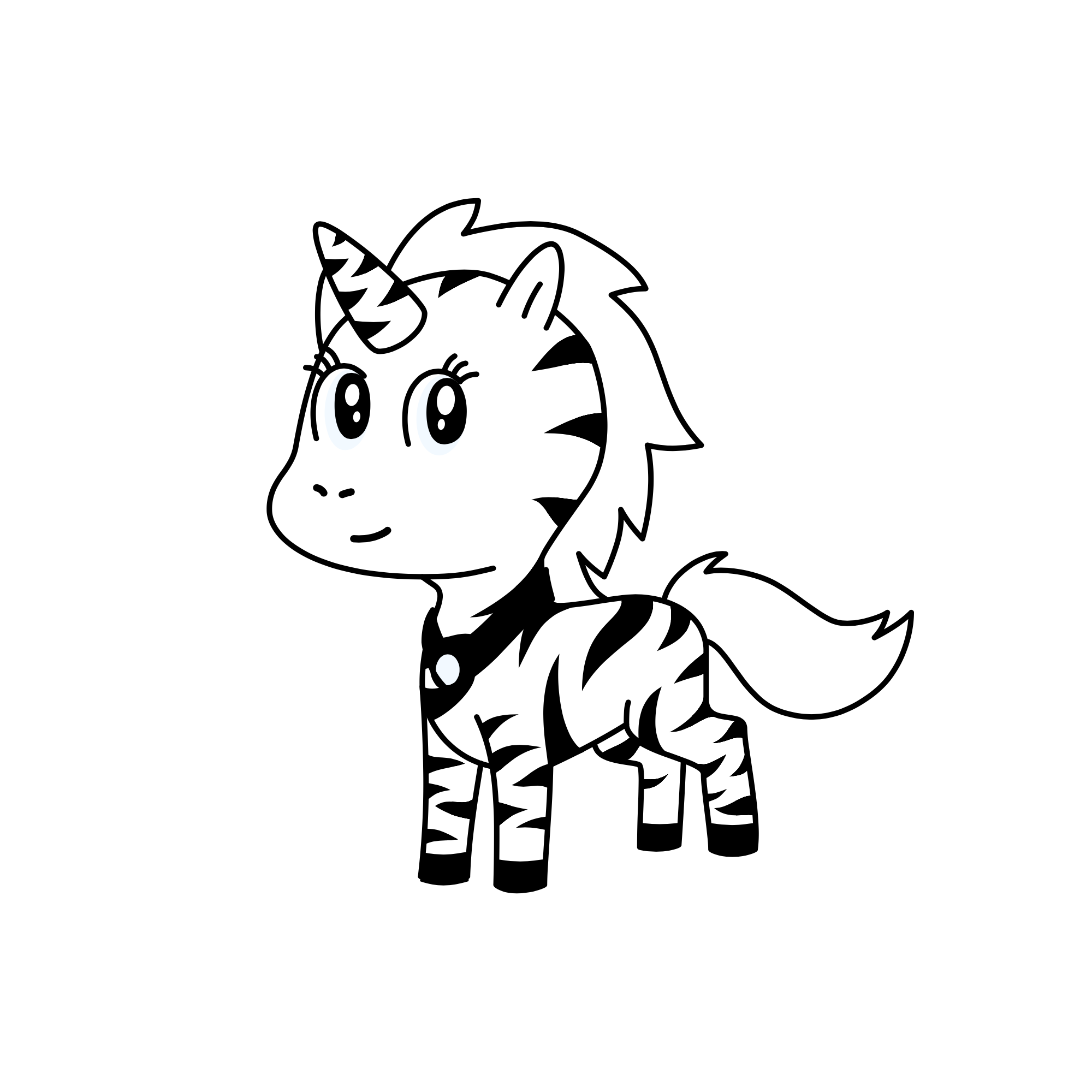 Uni Zebra , the unicorn