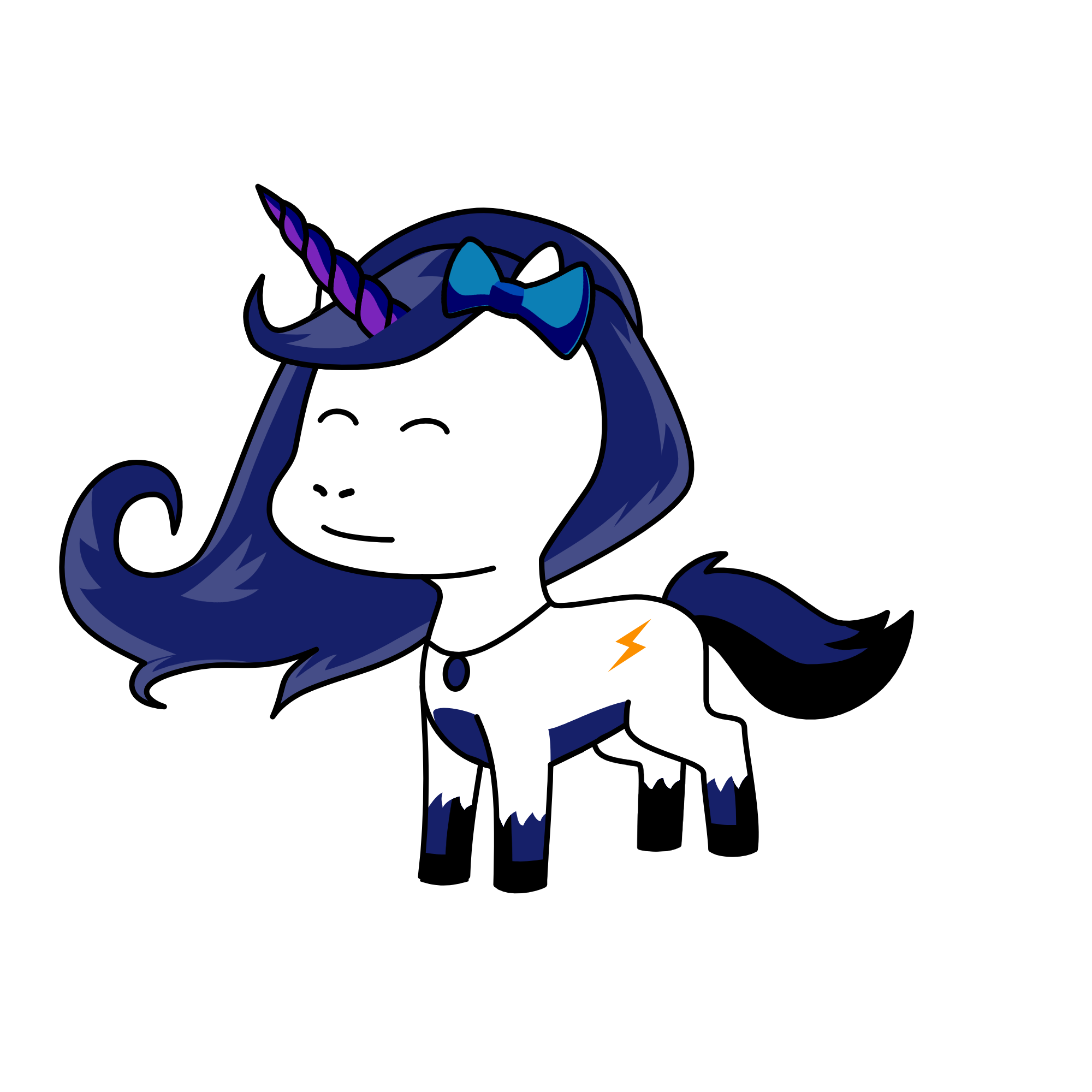 Thunder storm, the unicorn