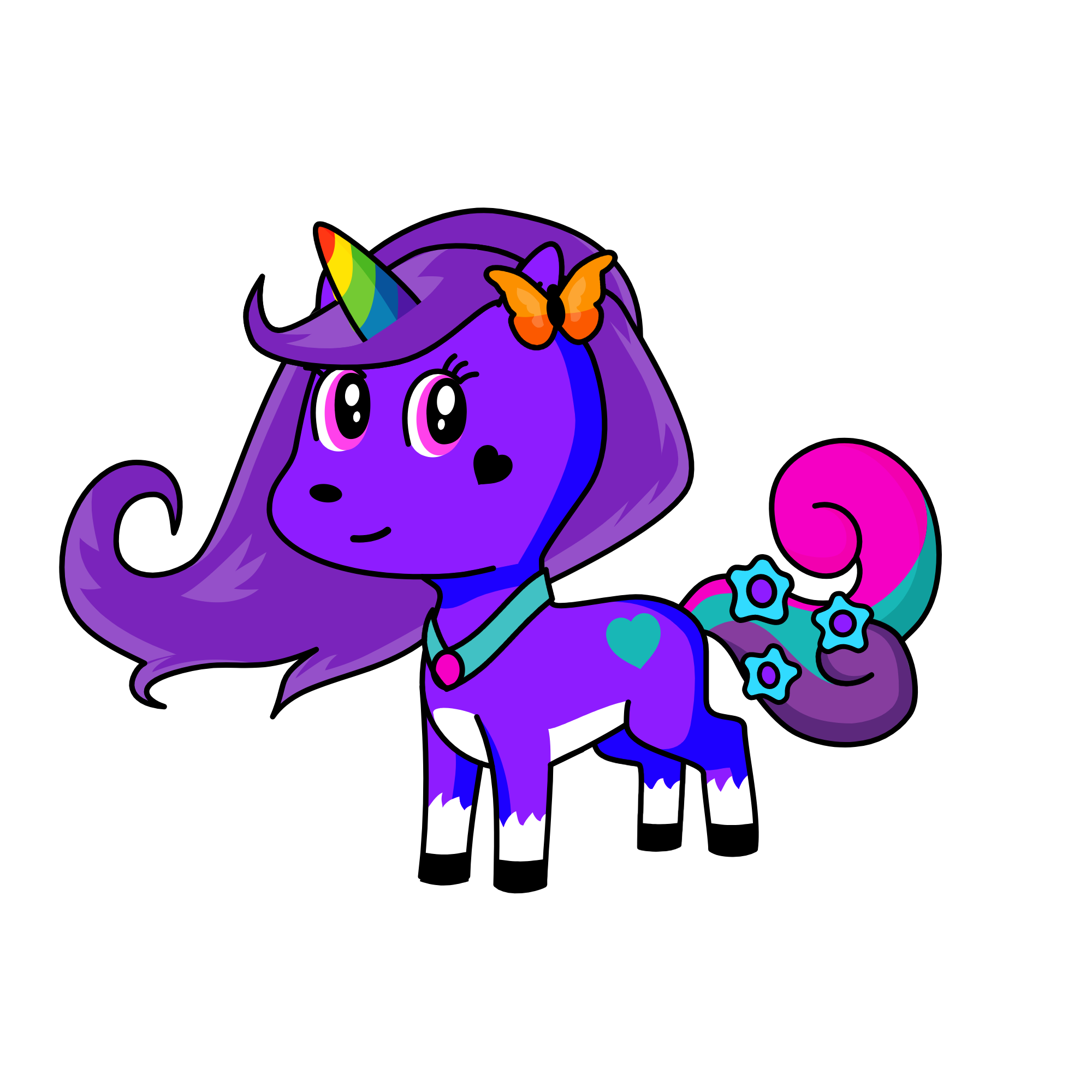 fluttershy, the unicorn