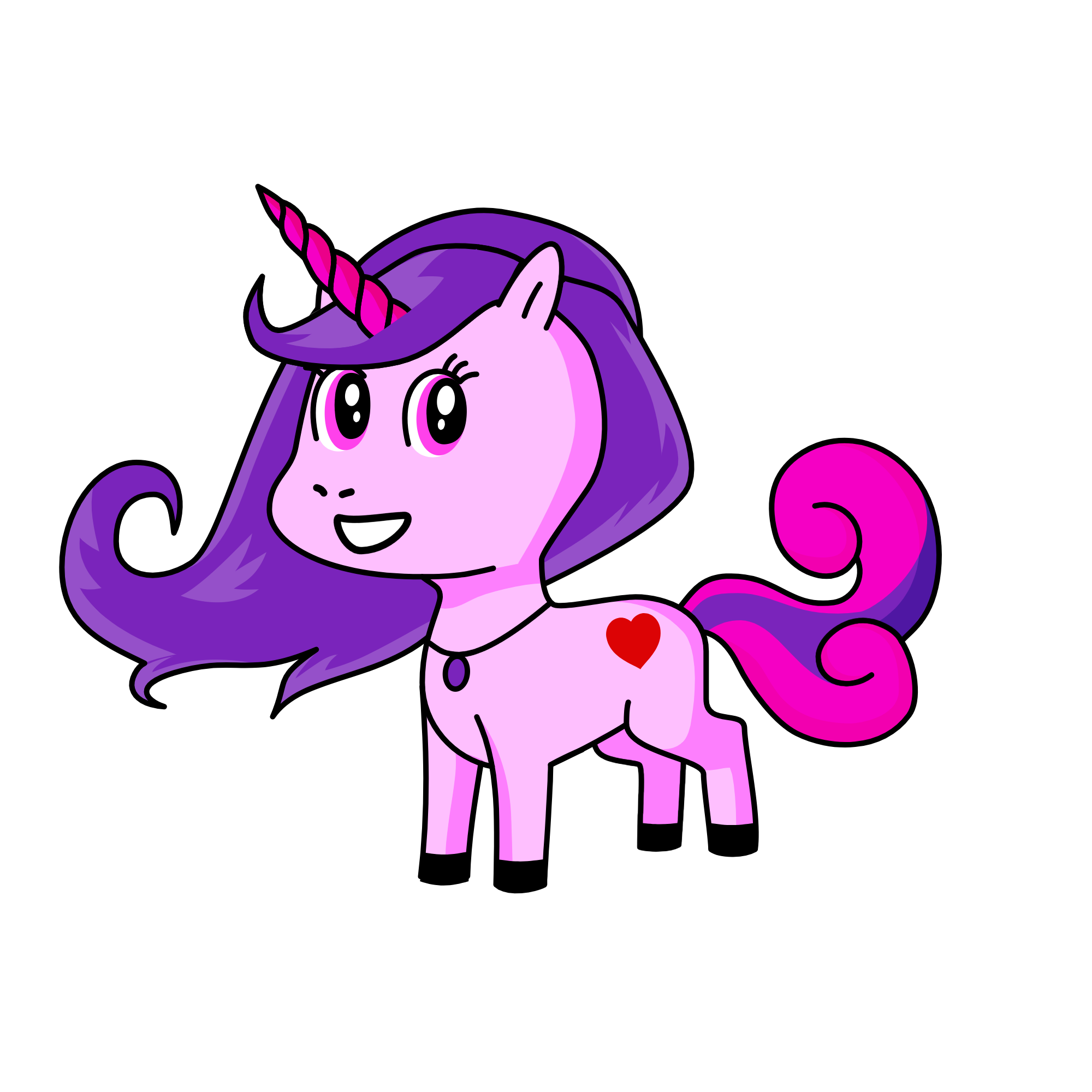 Pinky, the unicorn
