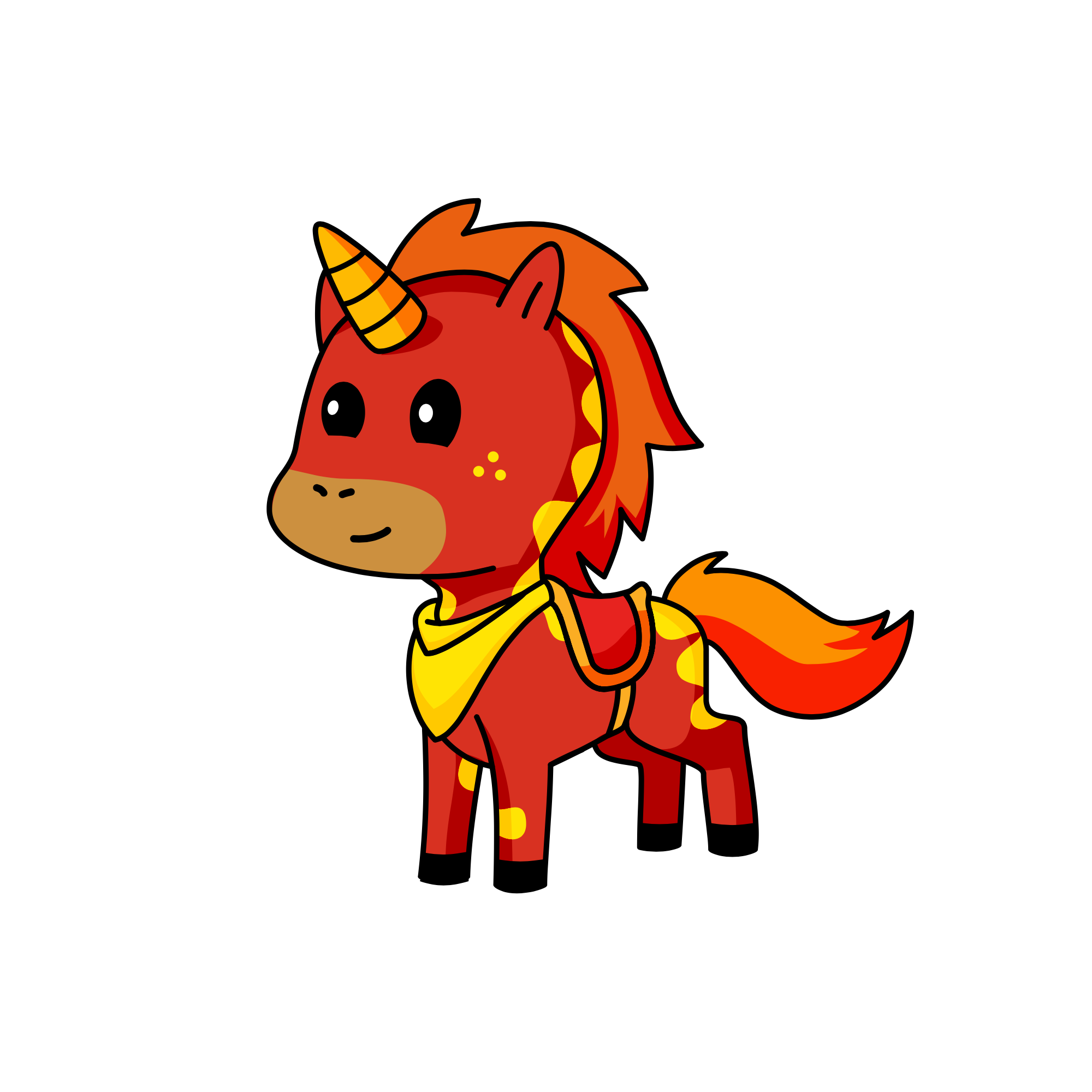 Fire, the unicorn