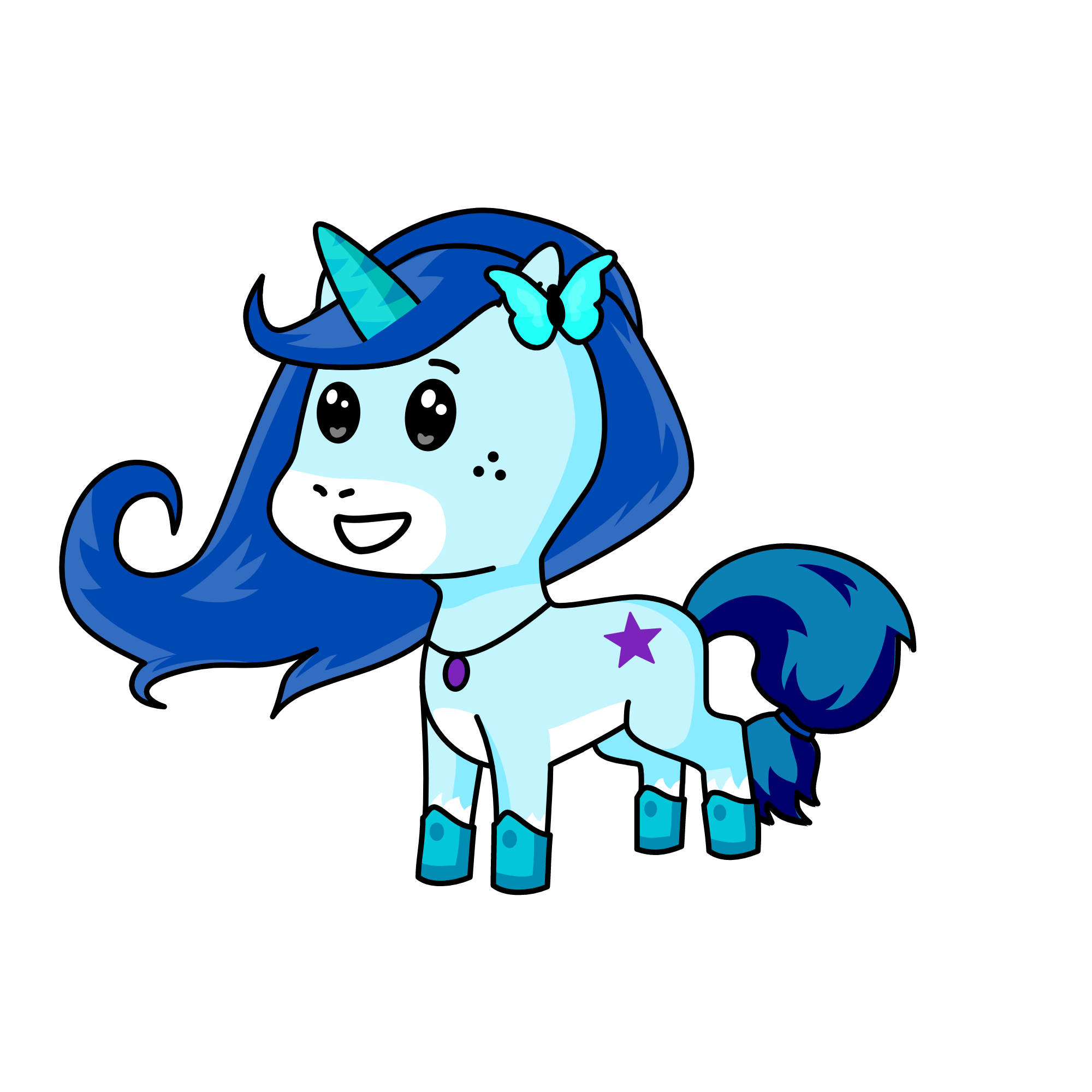 sofla the unicom butterfly, the unicorn