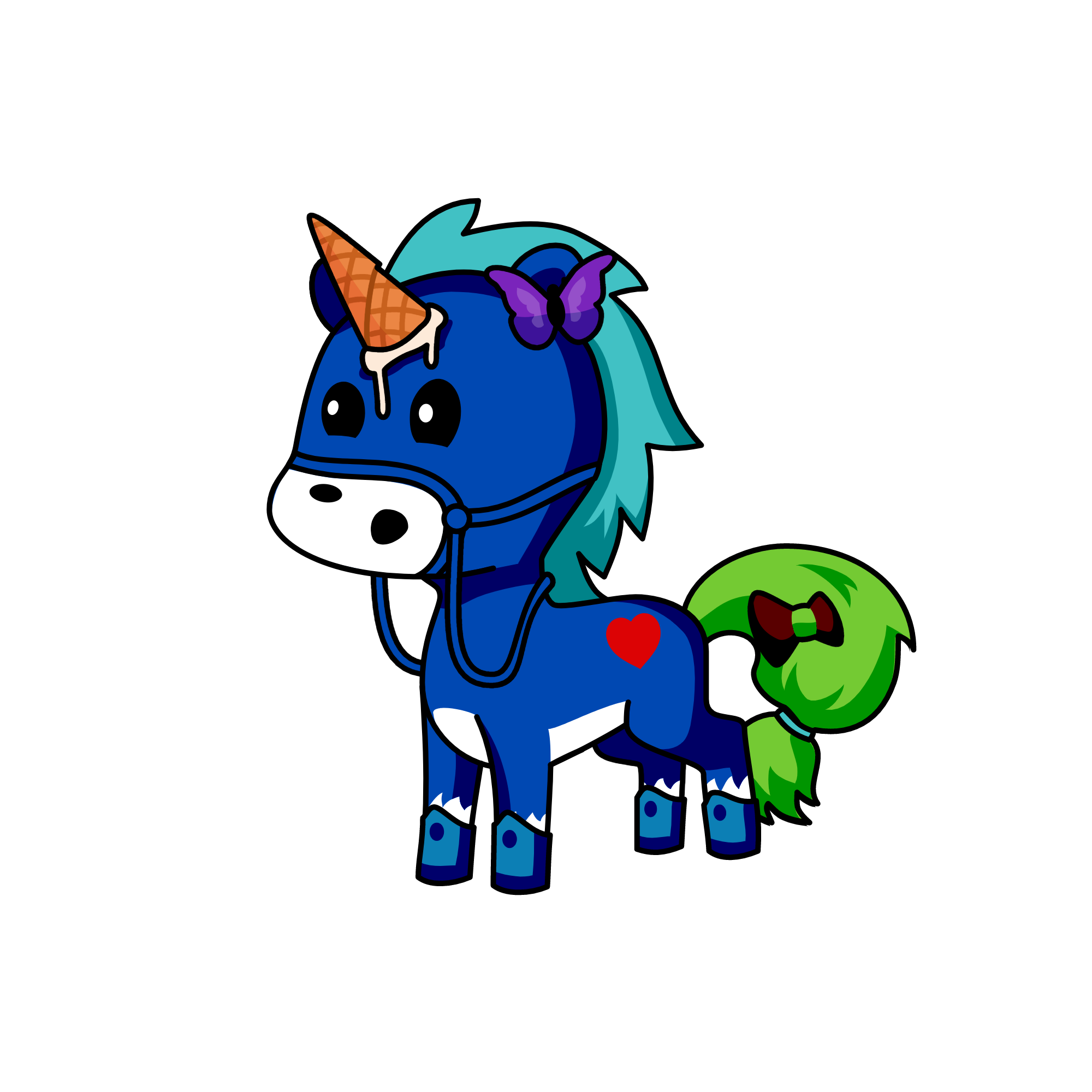 Ina felon, the unicorn