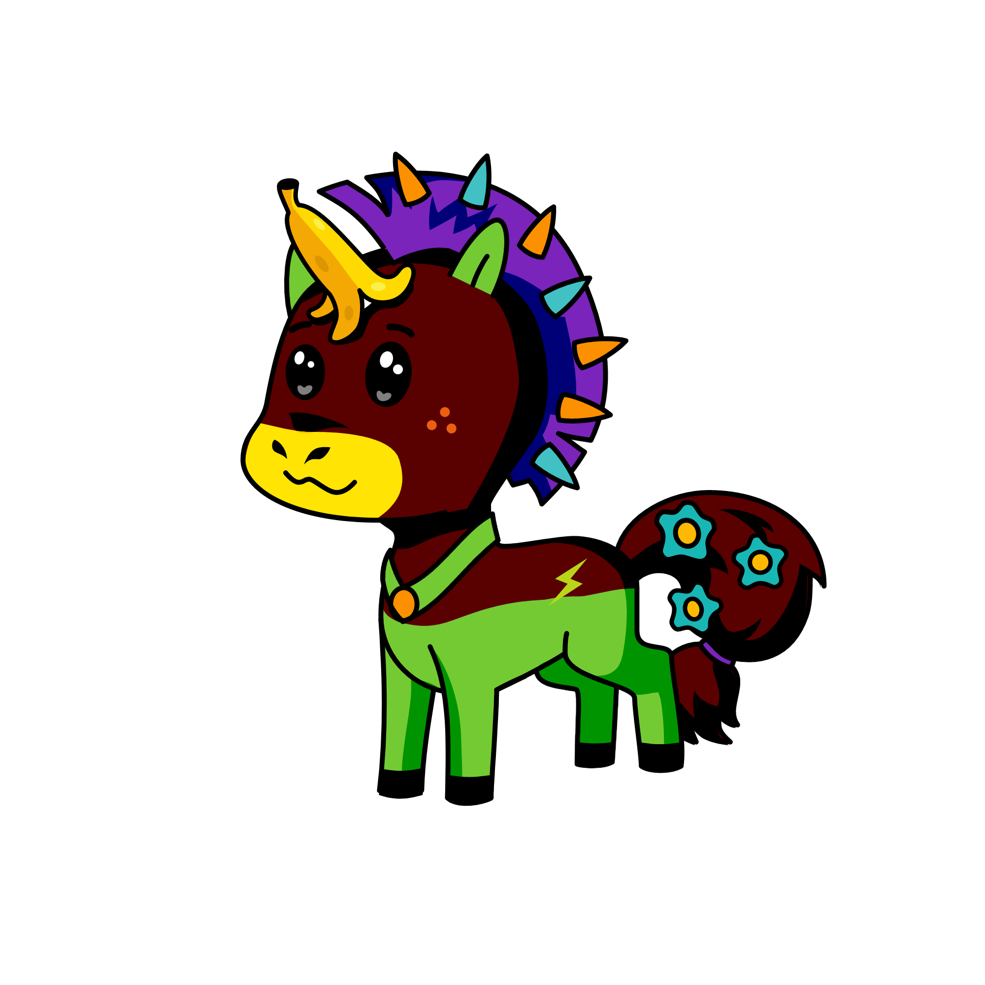 Sahana felcon, the unicorn