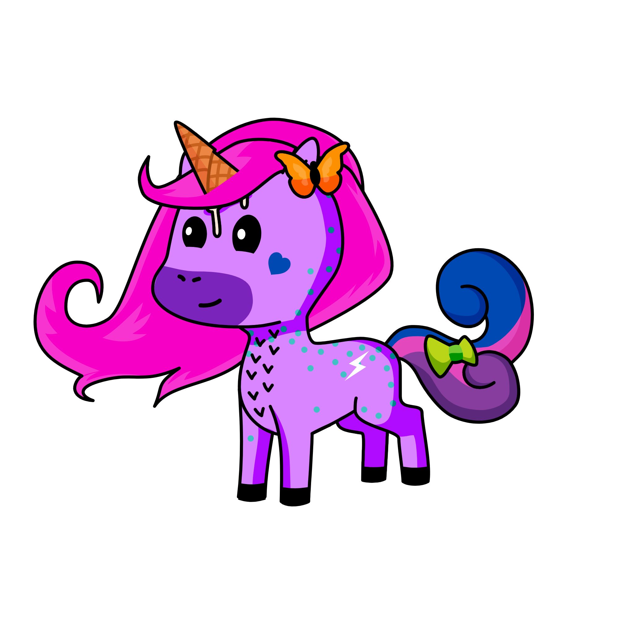 Forest Girl, the unicorn