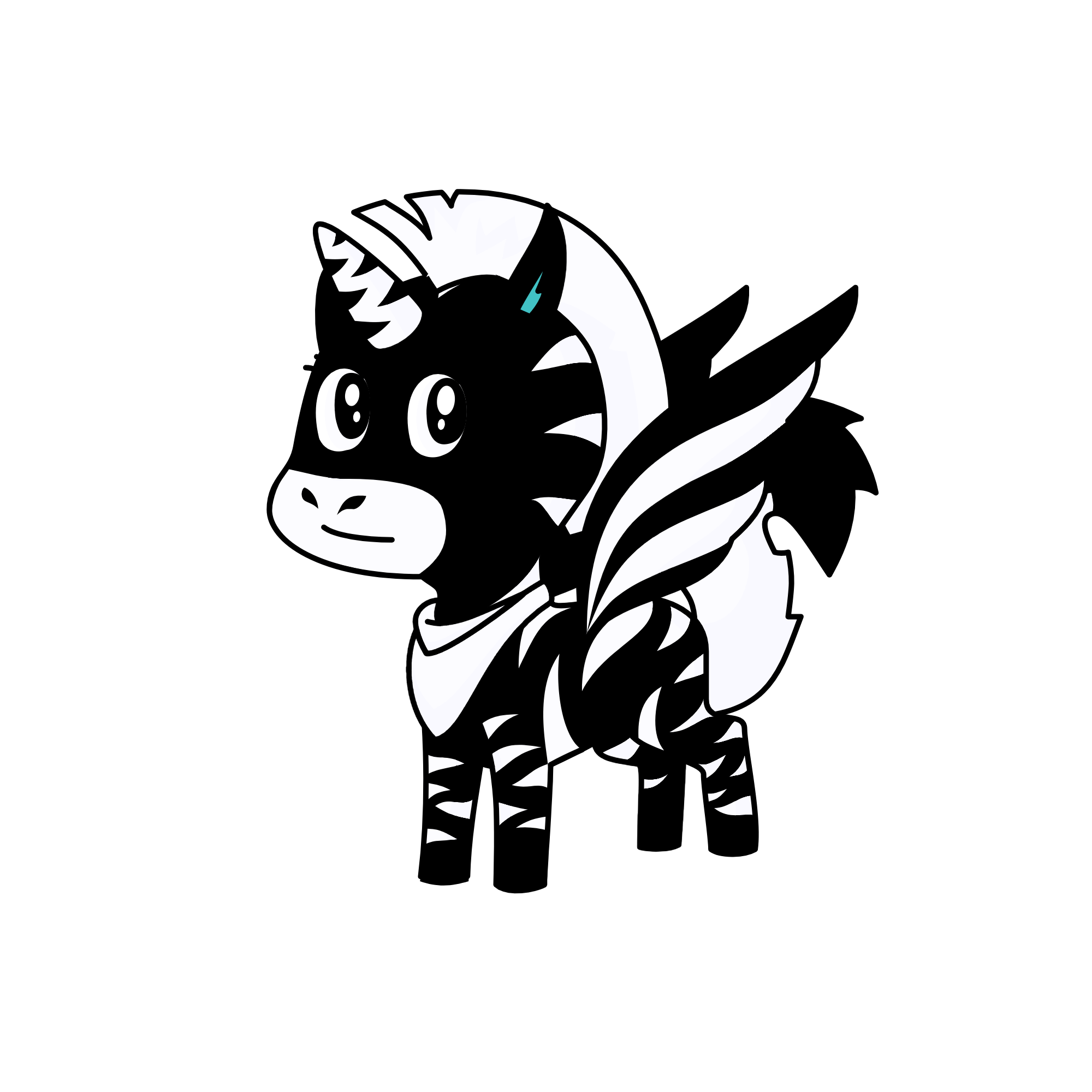 black, the unicorn