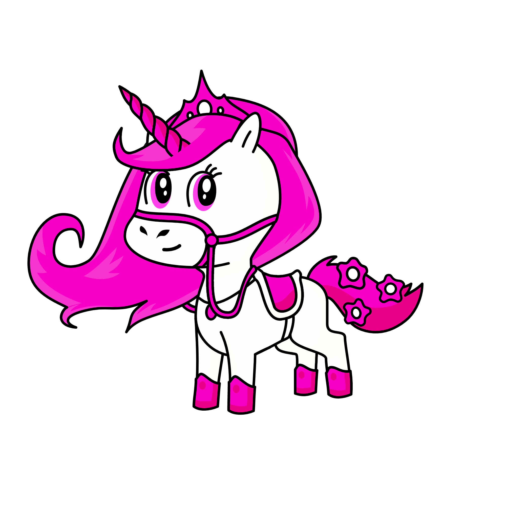 Princess Pink, the unicorn