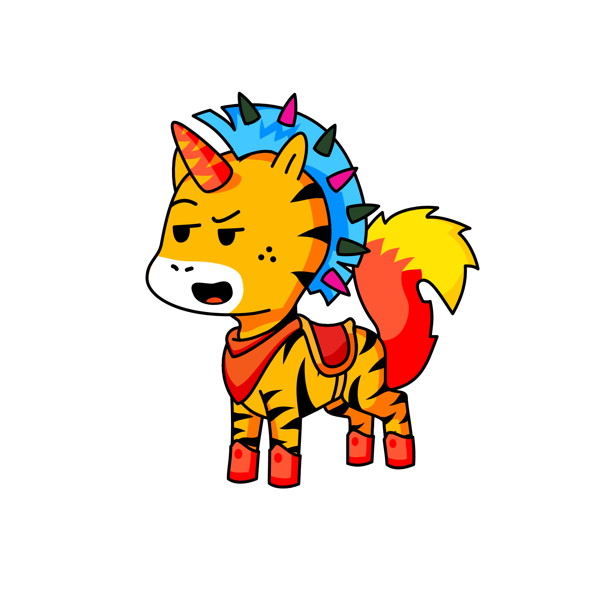 tiger and tigir, the unicorn