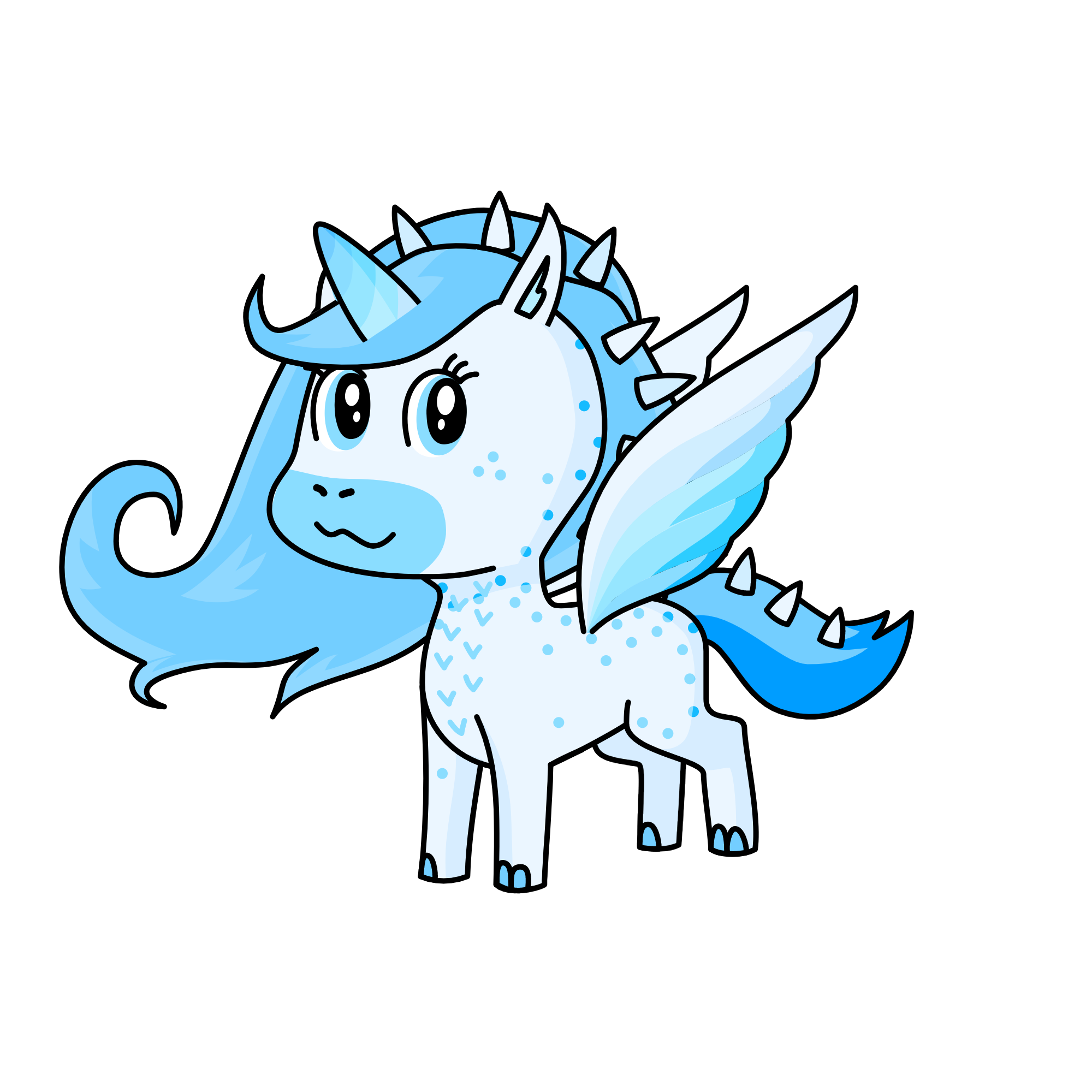 Periwinkle, the unicorn