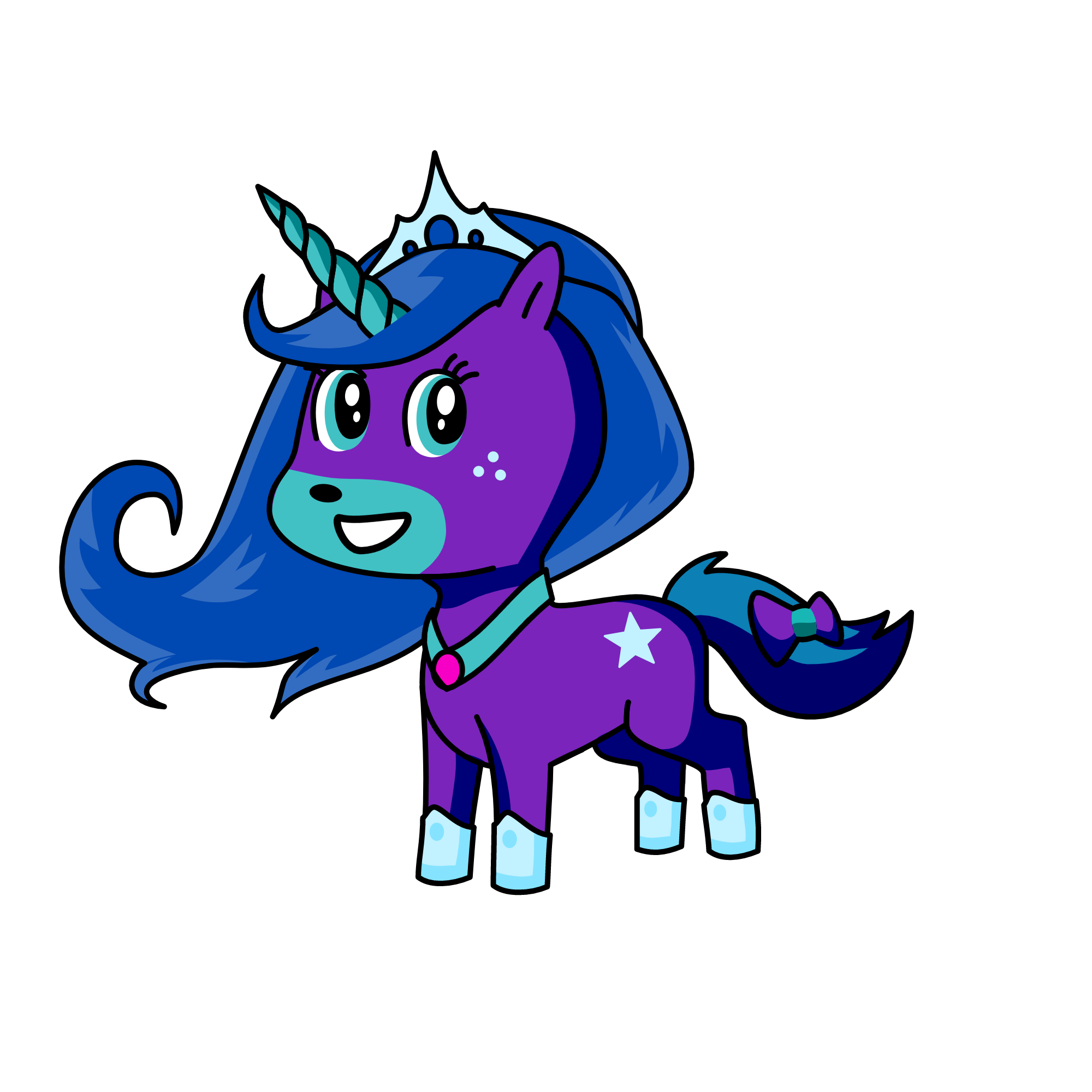 Snowy Queen, the unicorn