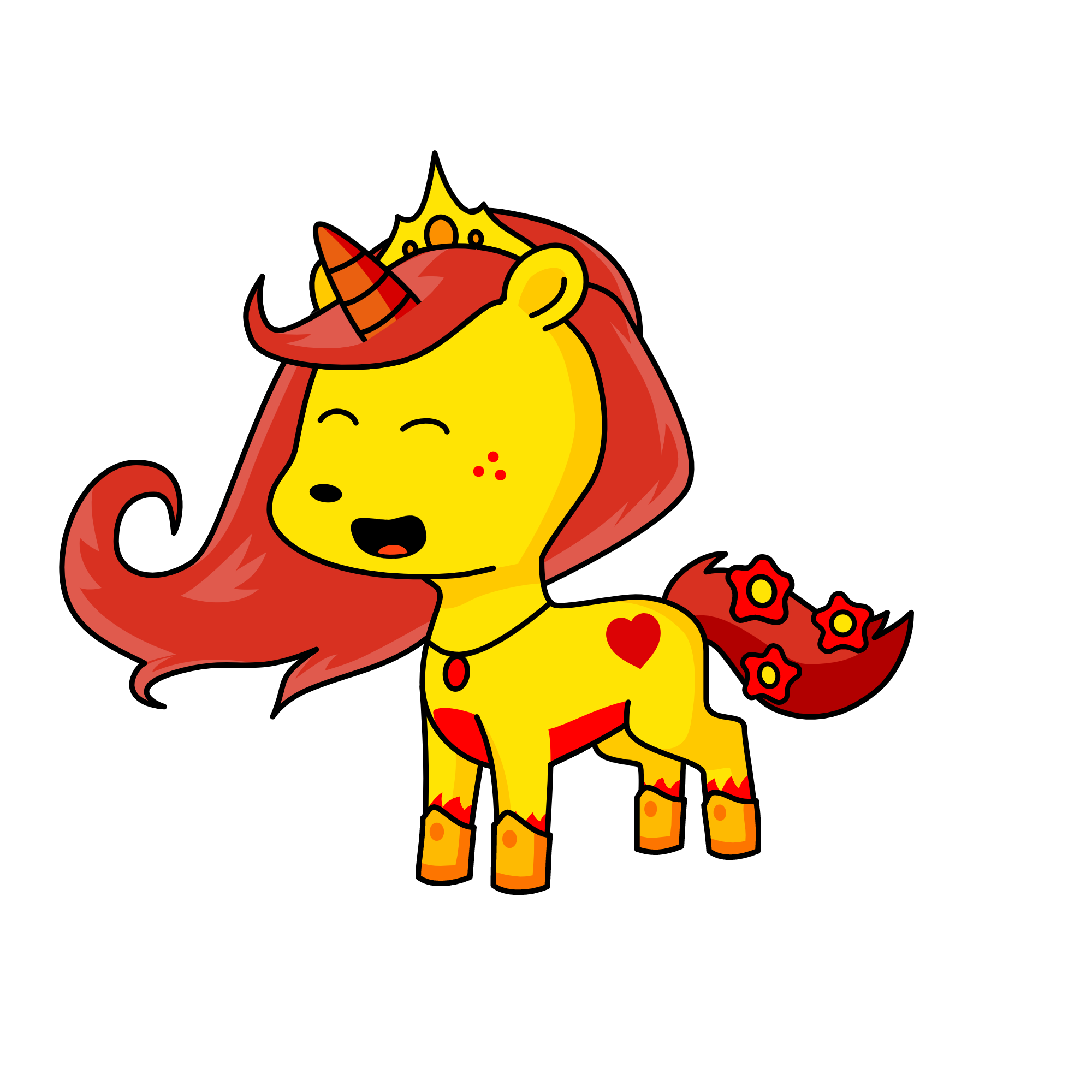 fire, the unicorn
