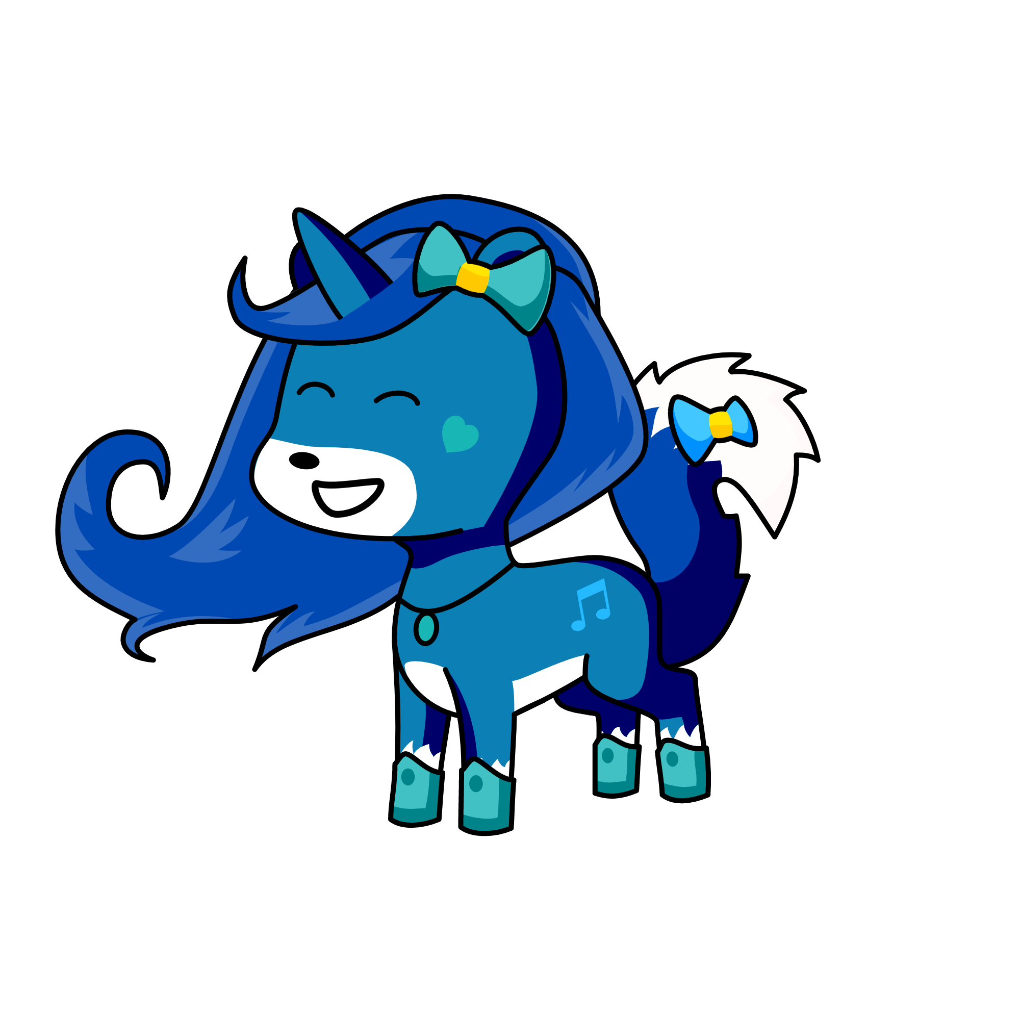 bluey, the unicorn