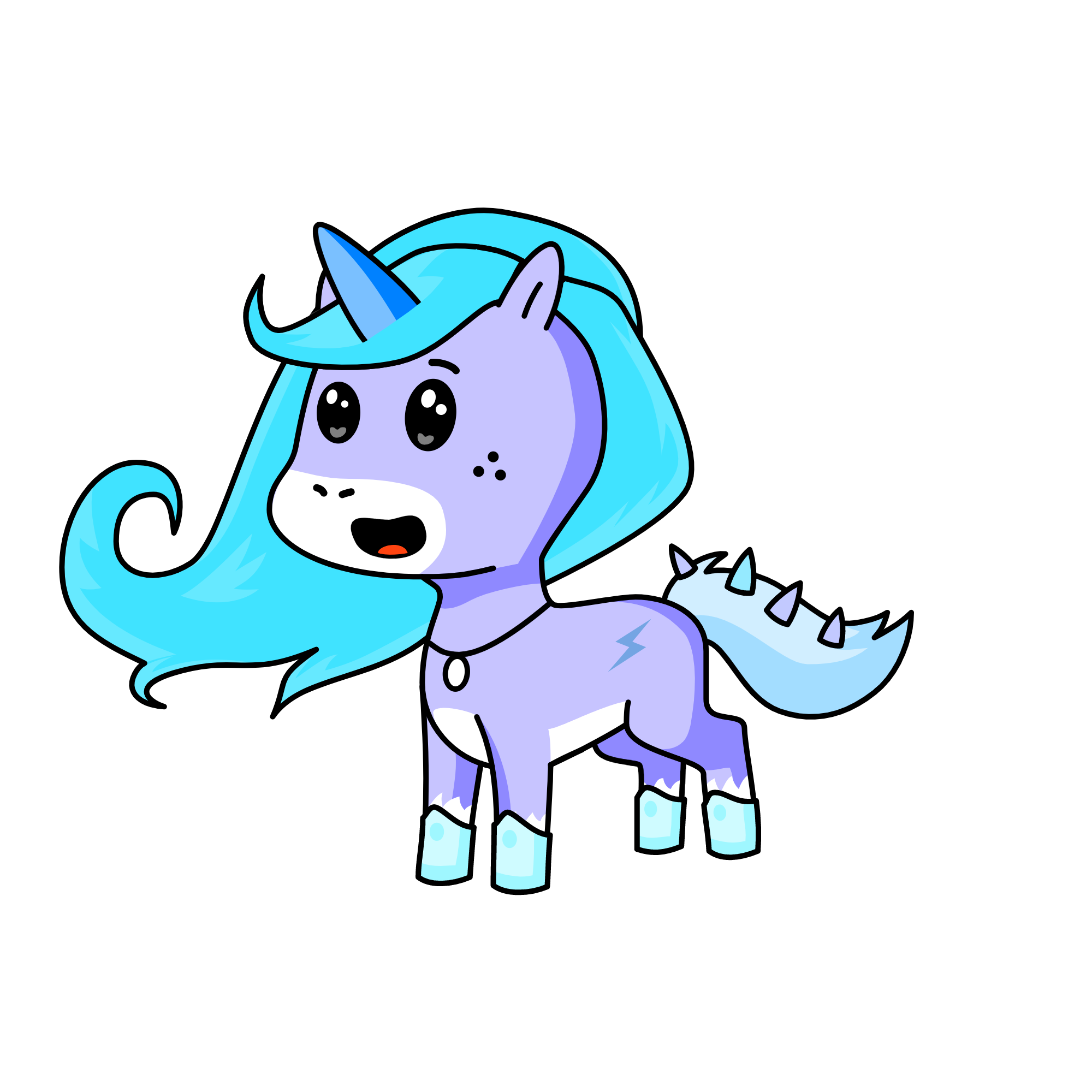 snowy, the unicorn