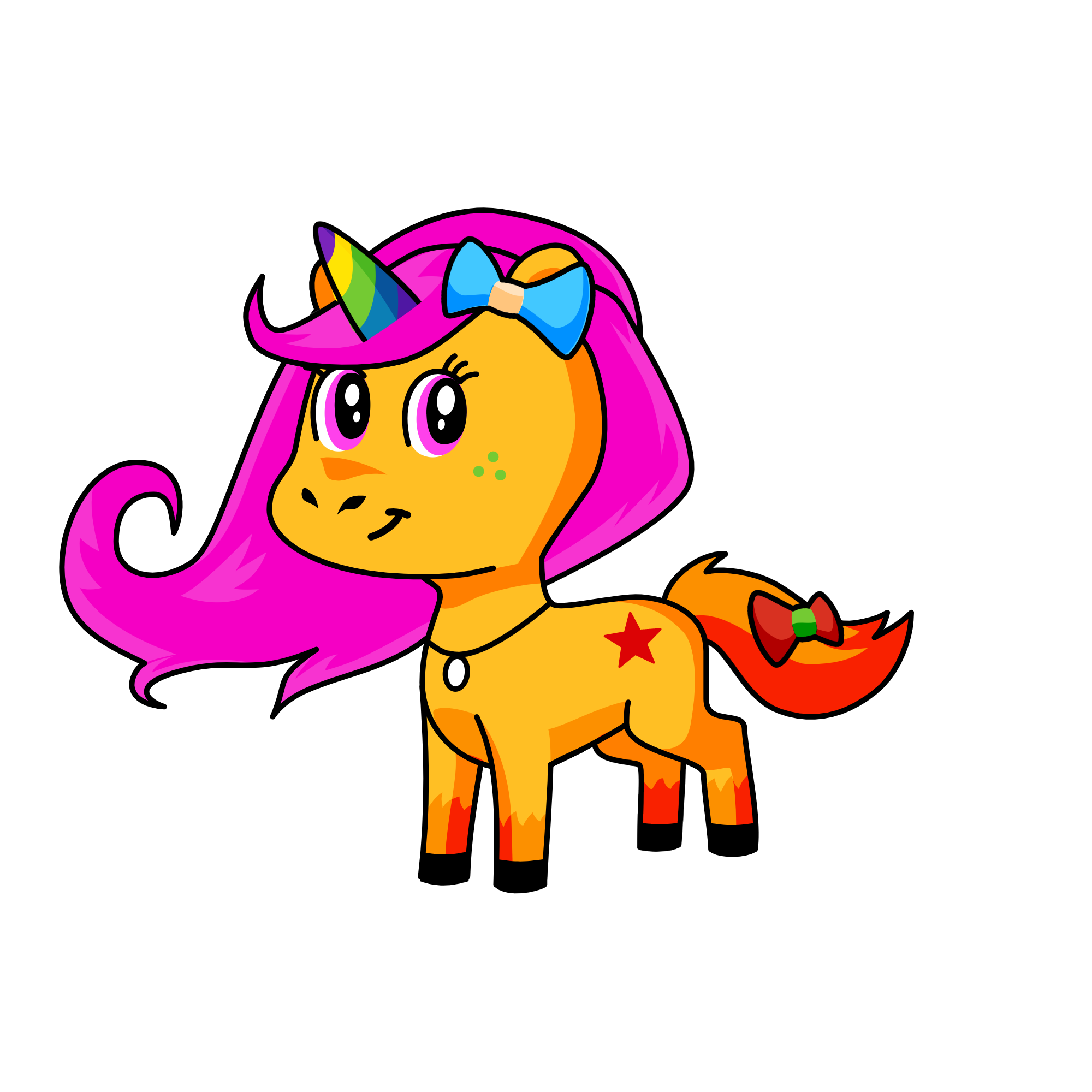 Rainbowdach, the unicorn