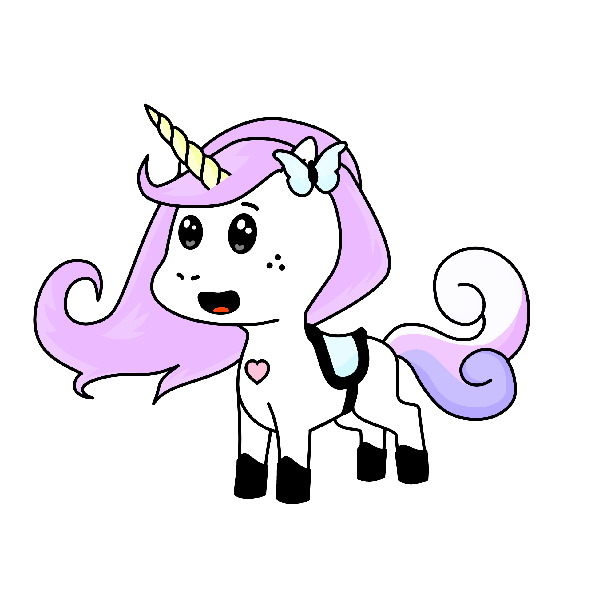 pink fluffy unicorn, the unicorn