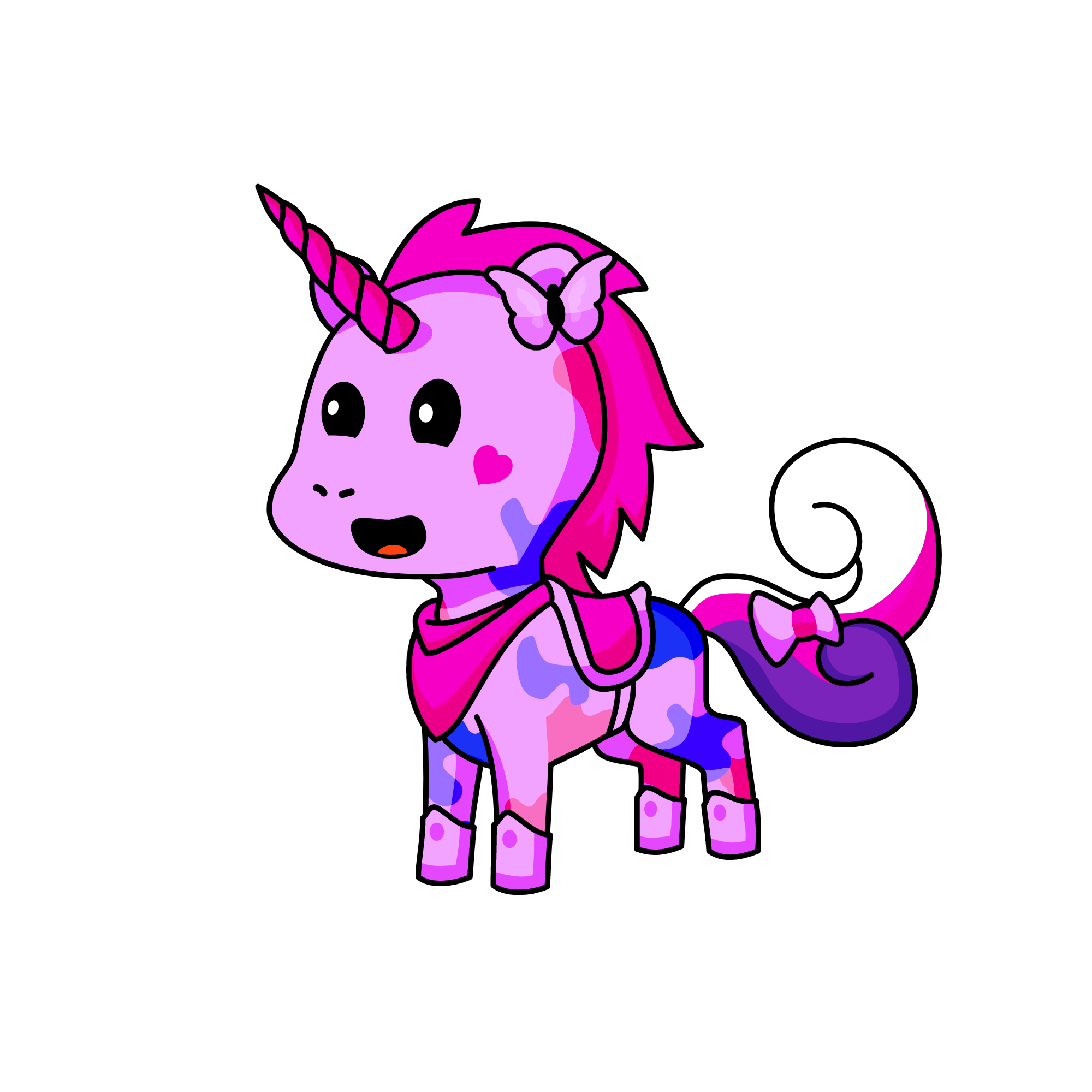 Pinky, the unicorn