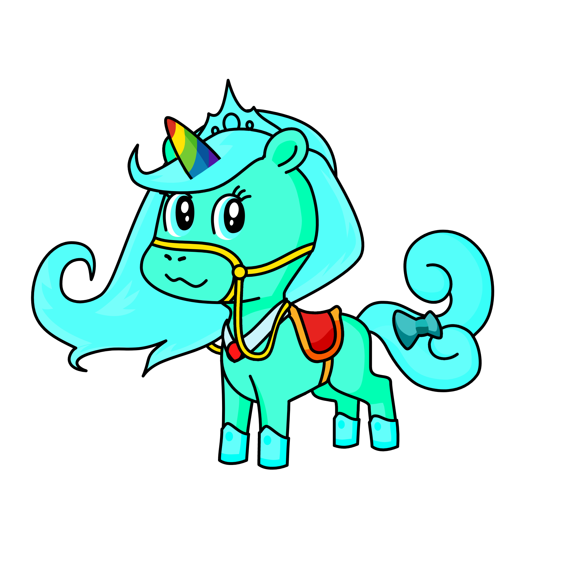 Blue Freezer Princess Diana, the unicorn
