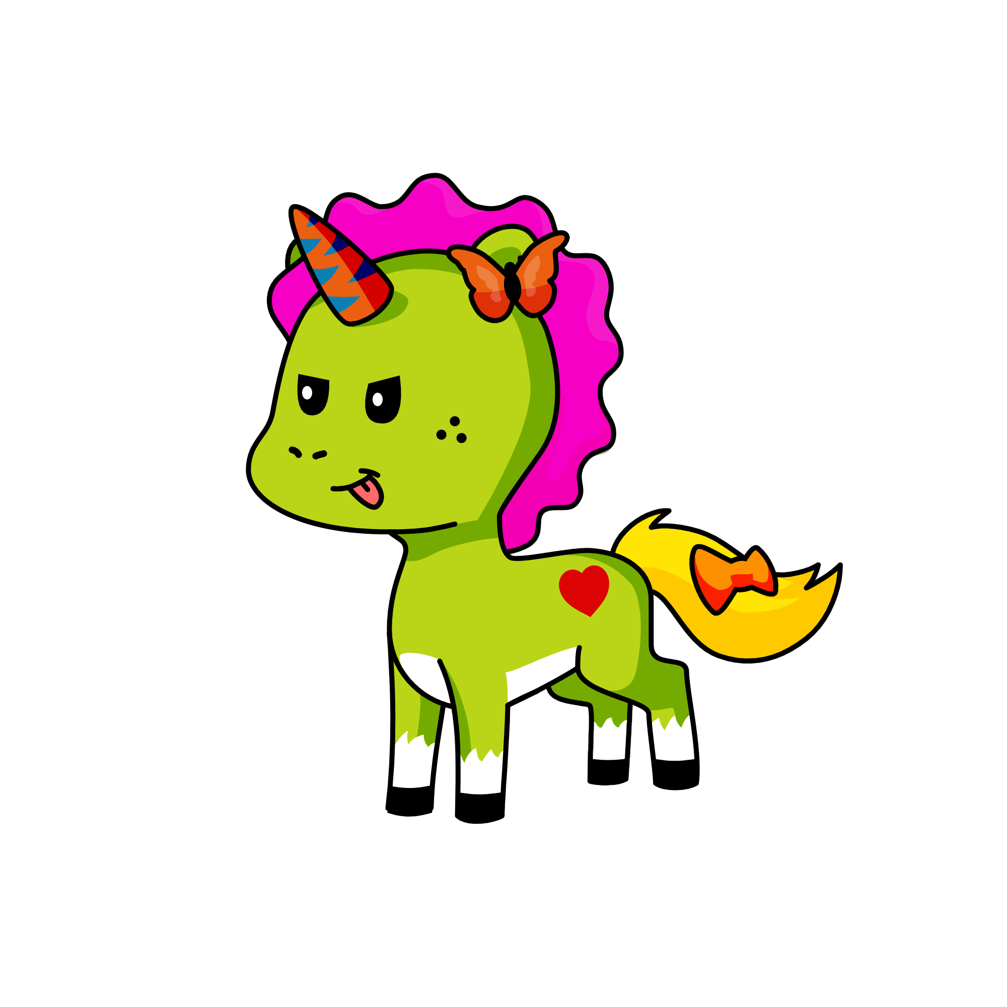 Random, the unicorn