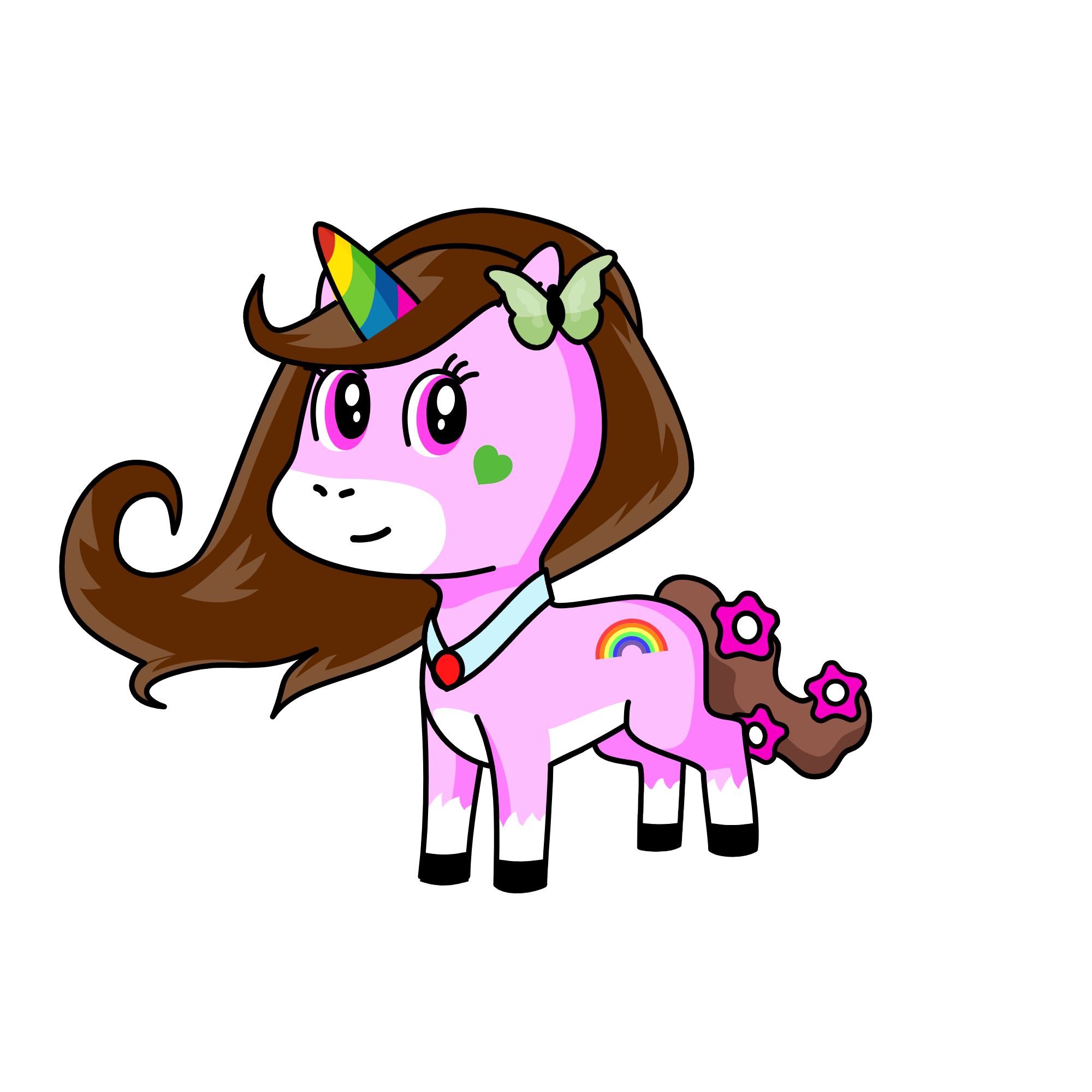 butterfy, the unicorn