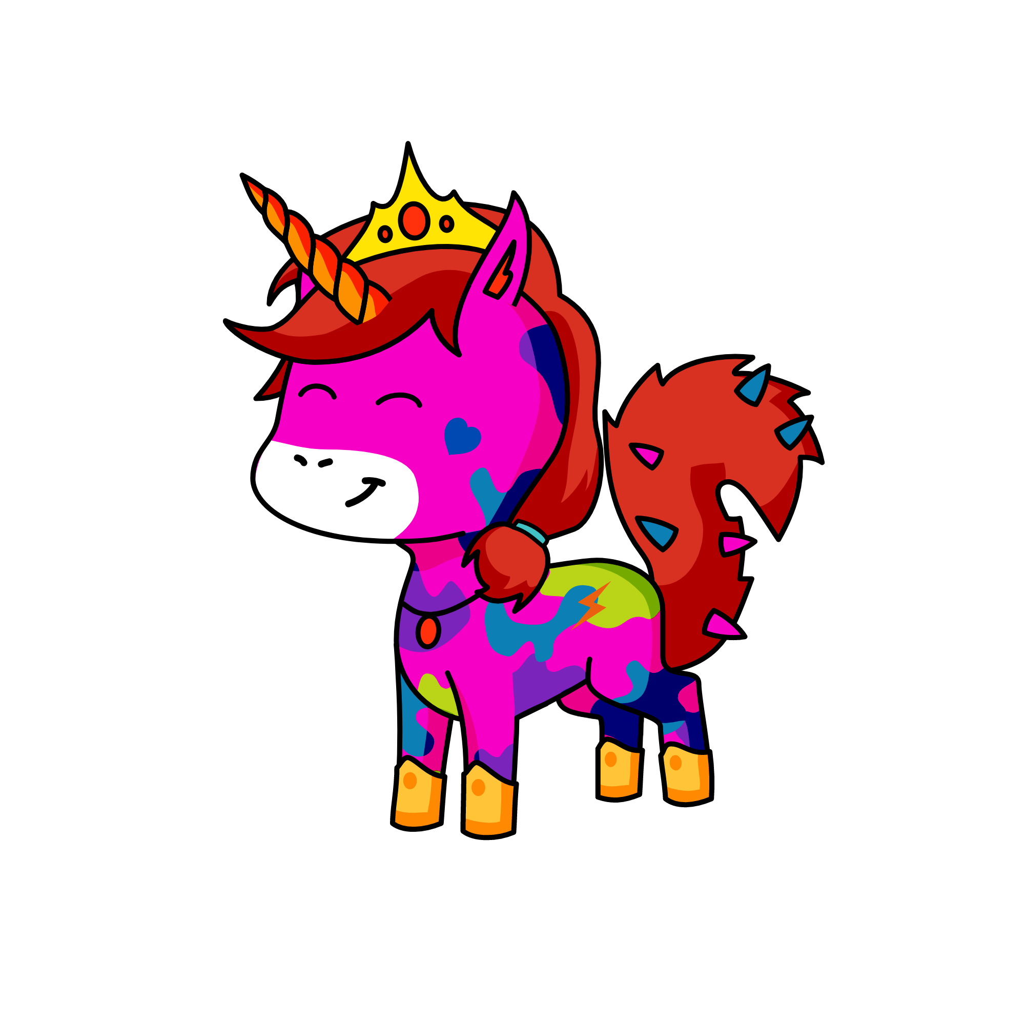 Queen Of Evil, the unicorn