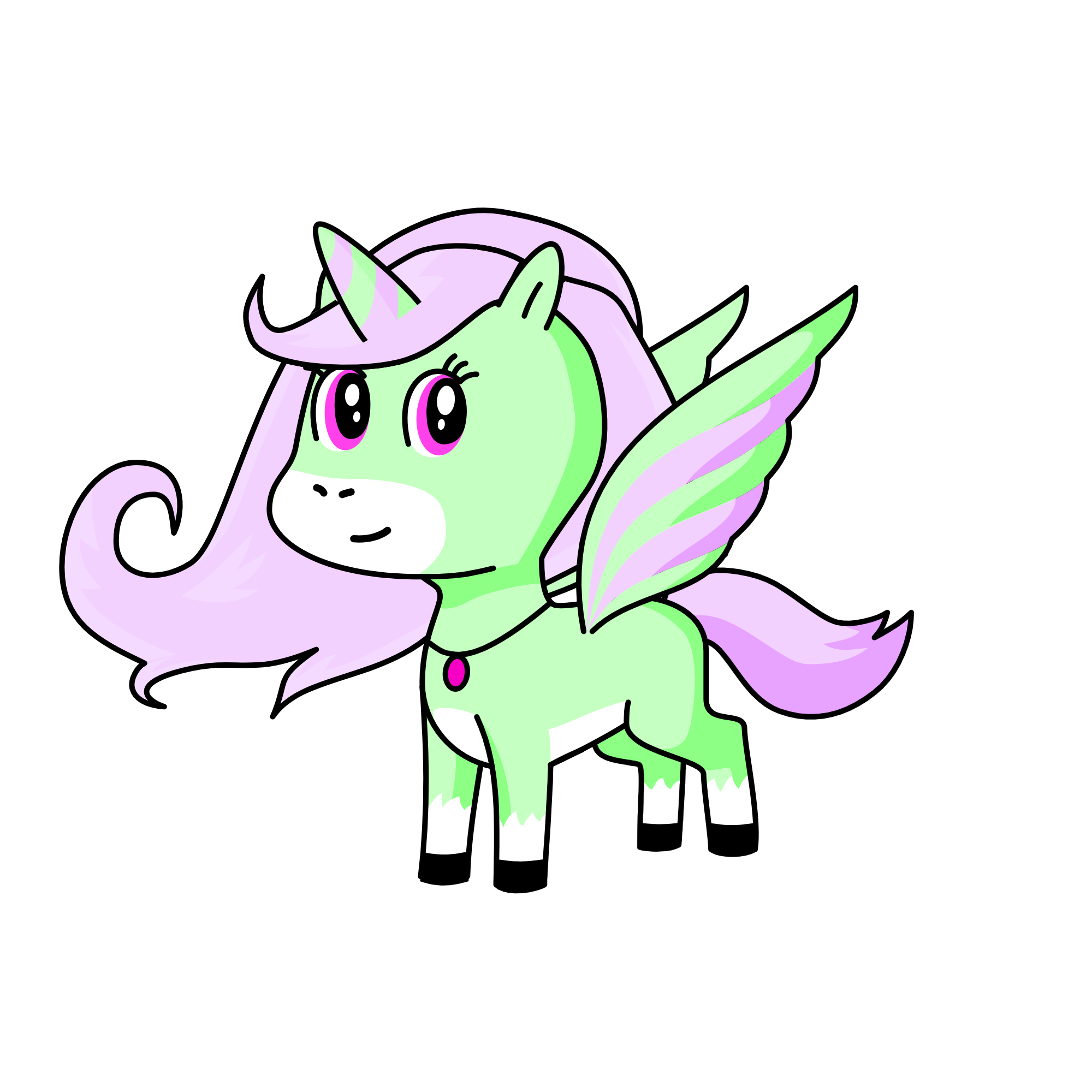 Mint, the unicorn