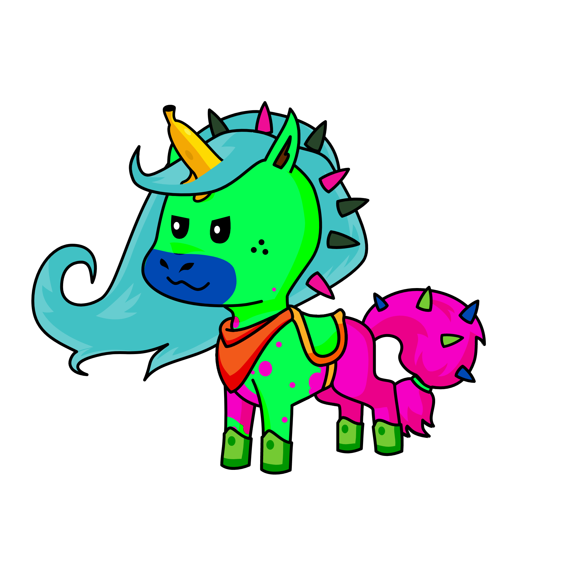 Evil, the unicorn