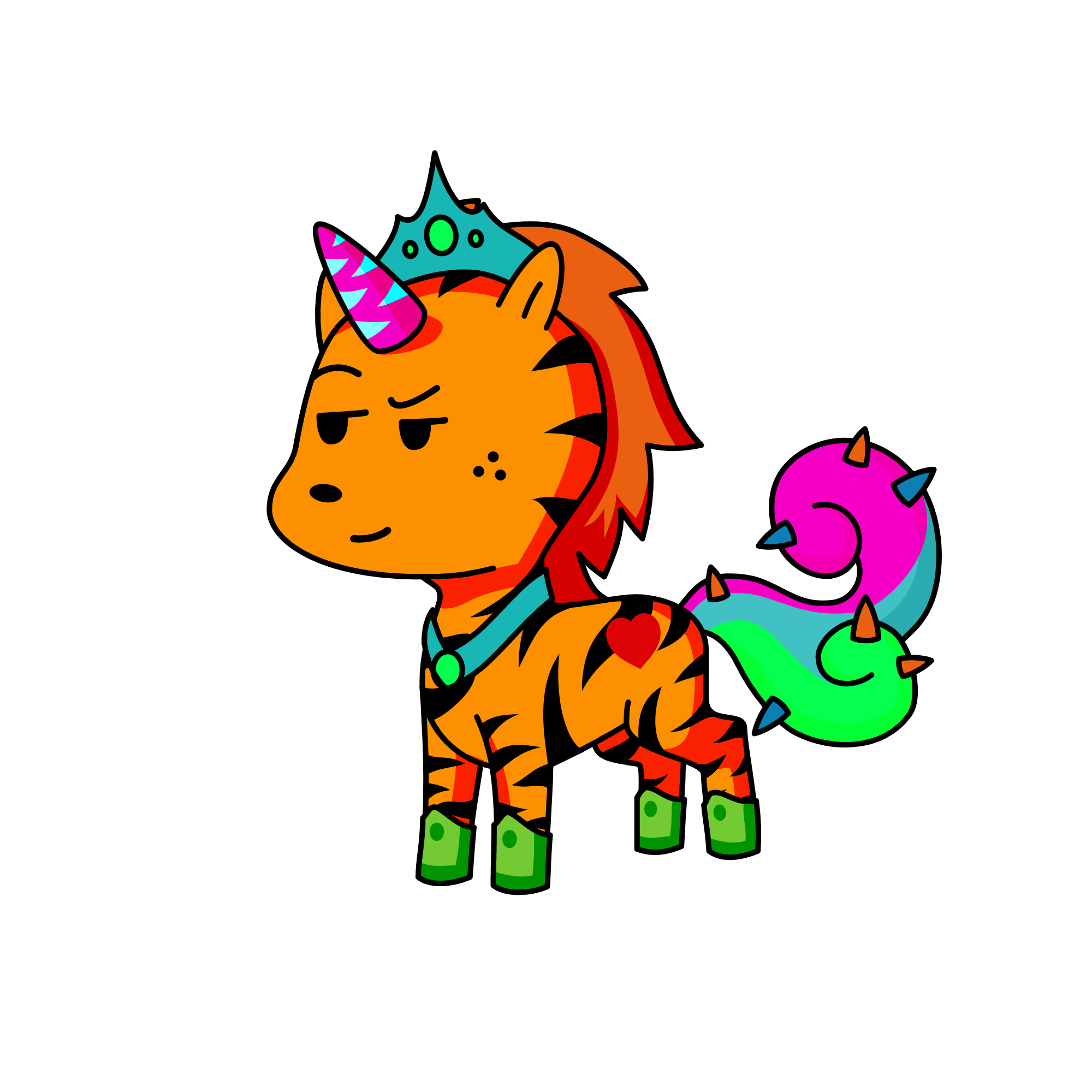 Tiger, the unicorn